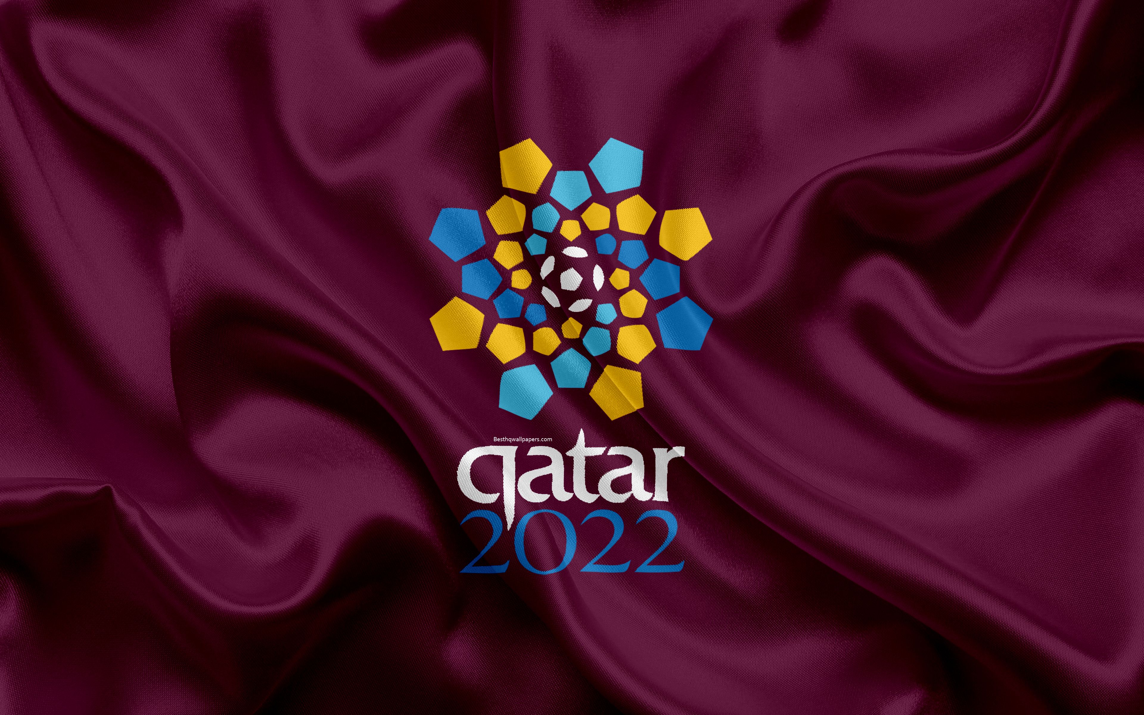 World Cup 2022, Qatar 2022, Fifa World Cup, 4k, Silk