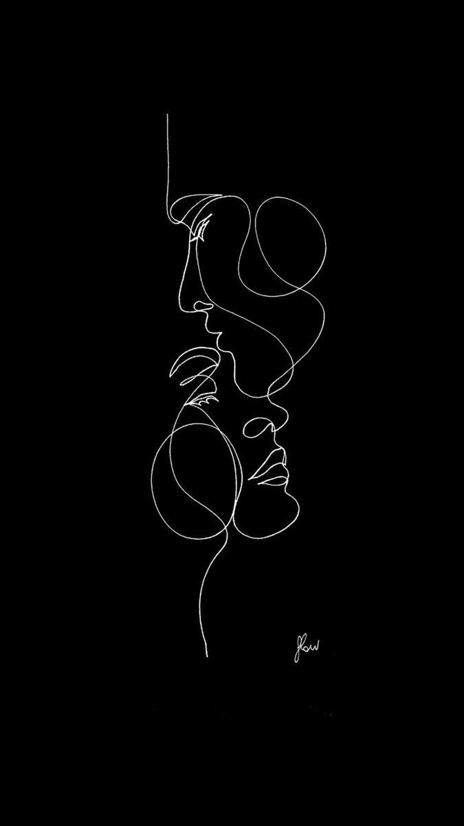 One Line Drawing Wallpaper Free One Line Drawing Background