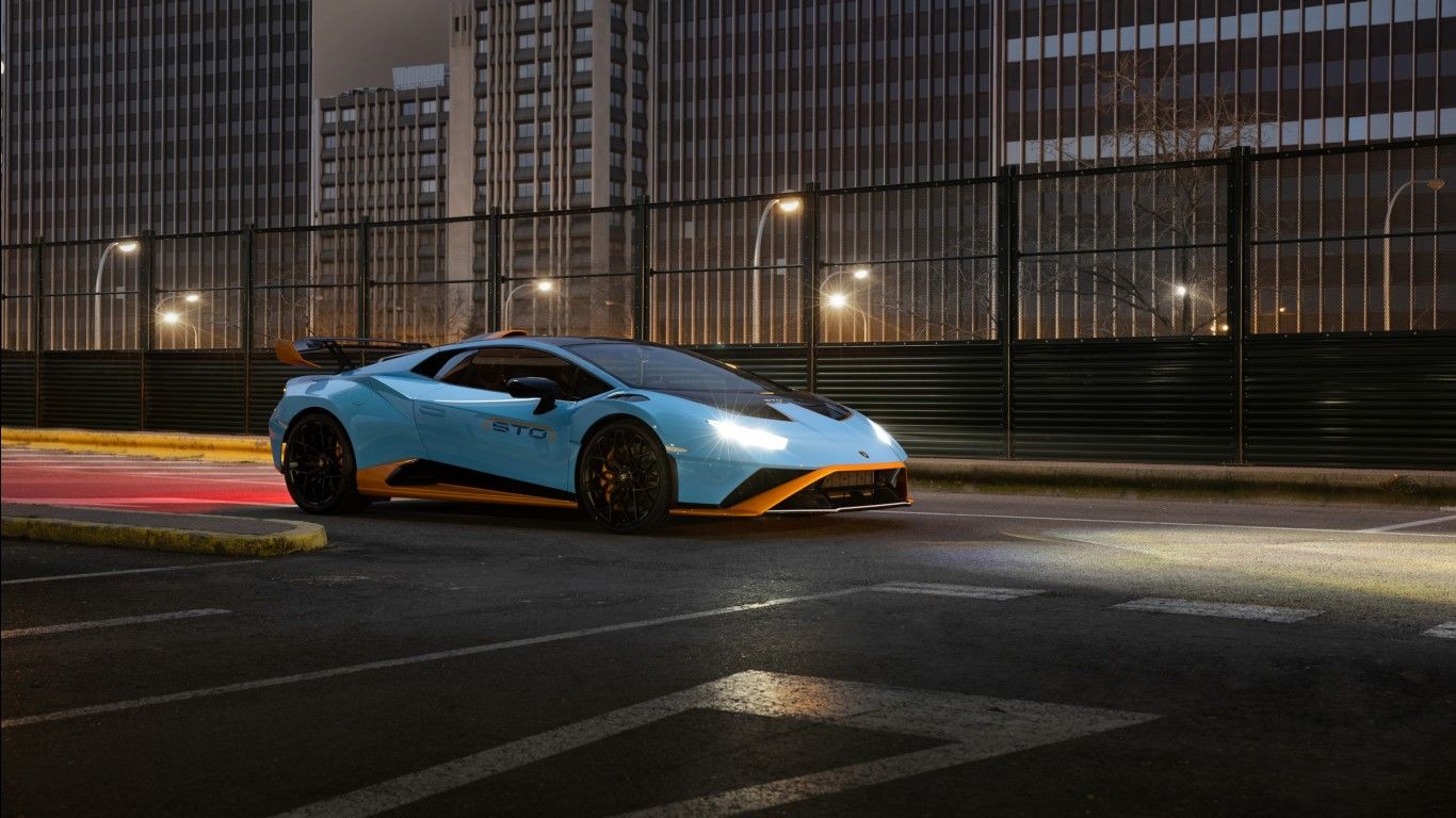 Lamborghini Huracan STO Blue Car 2021 3 4K HD Cars Wallpaper</a> Wallpaper