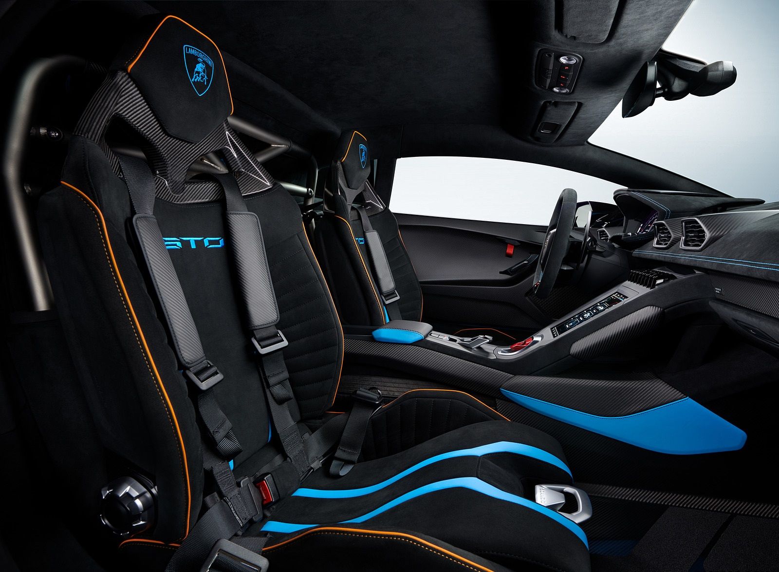 Lamborghini Huracán STO Interior Wallpaper