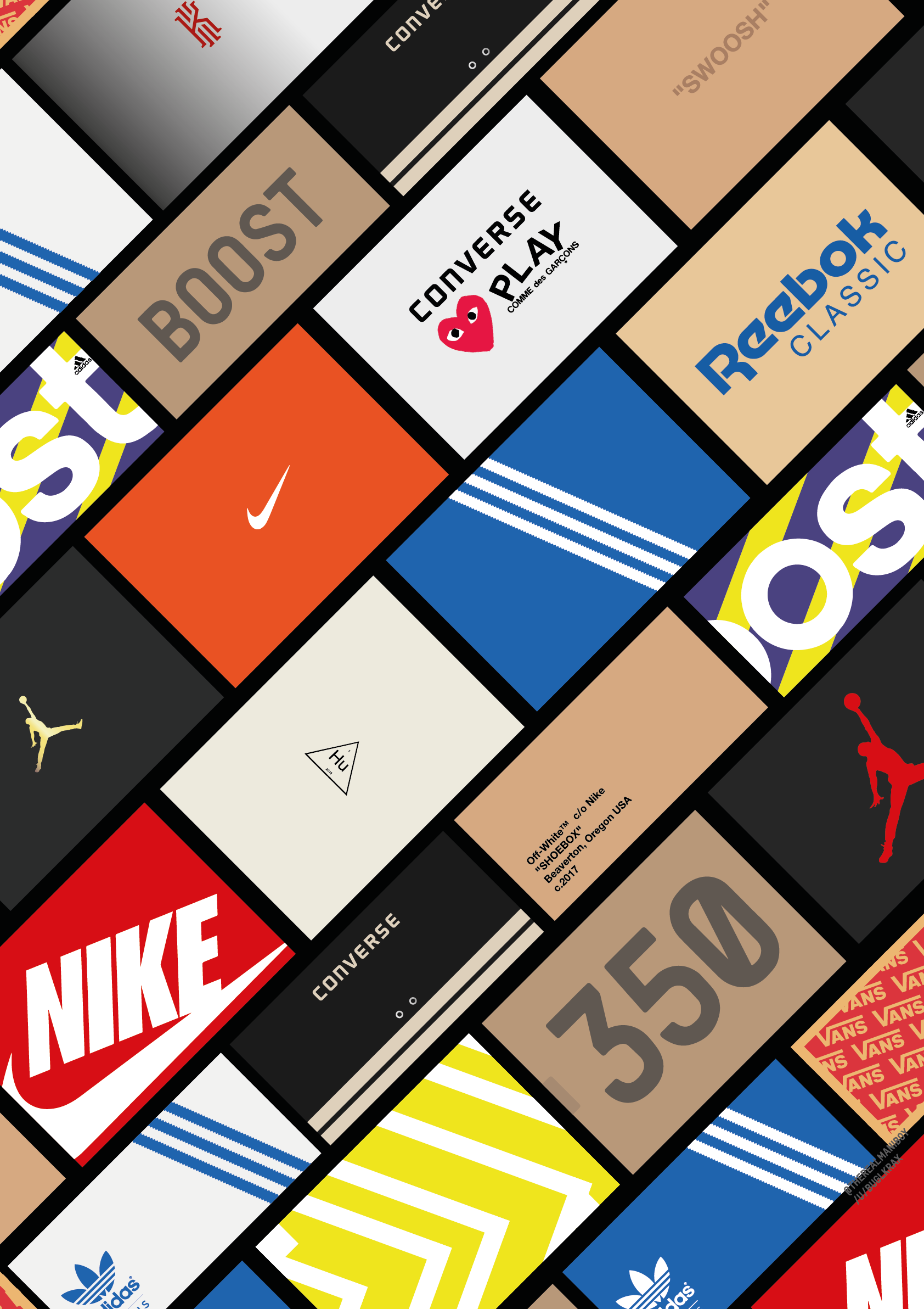 Sneaker Collage Wallpaper Free Sneaker Collage Background