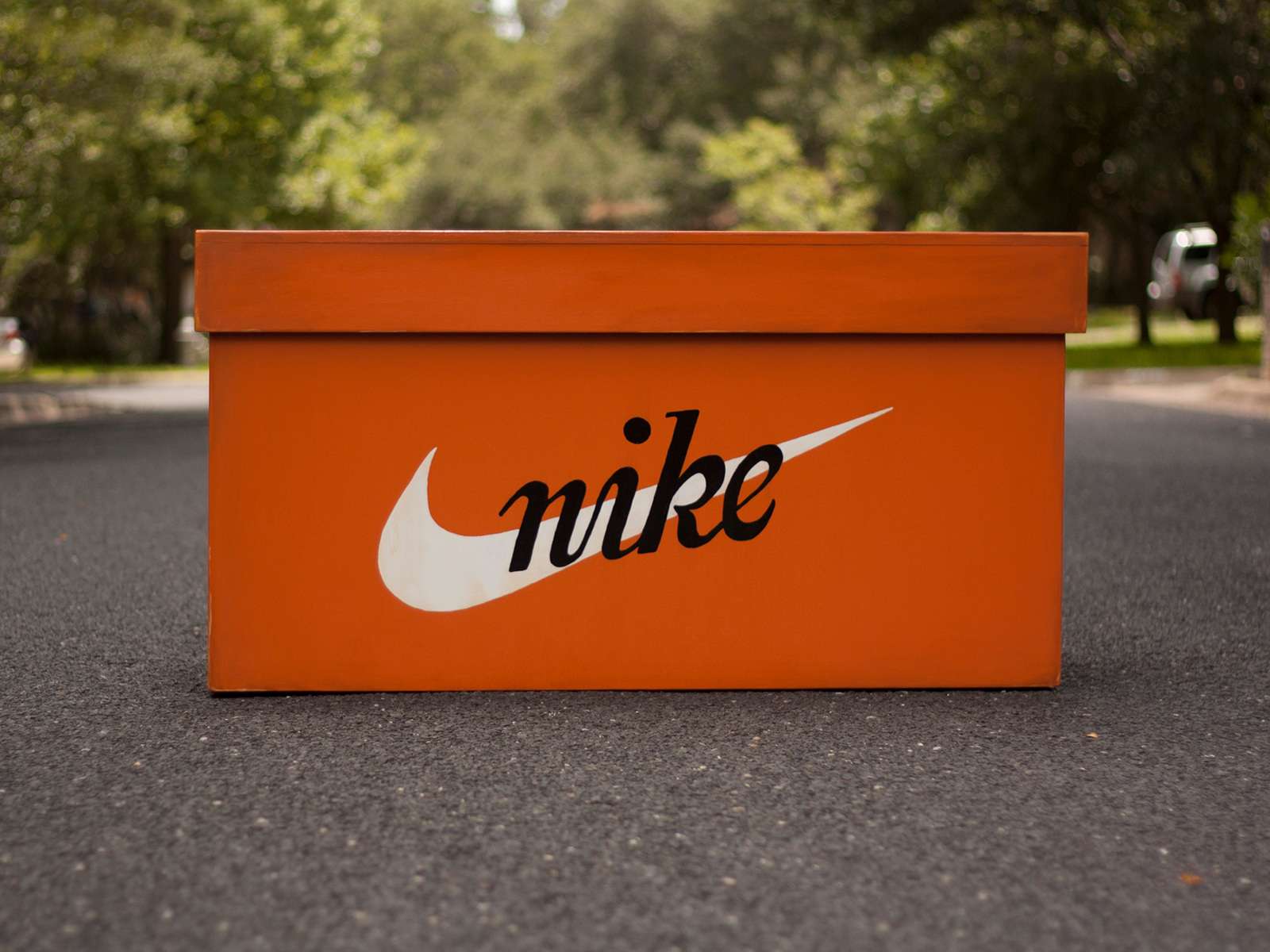 Orange Nike Box Wallpaper
