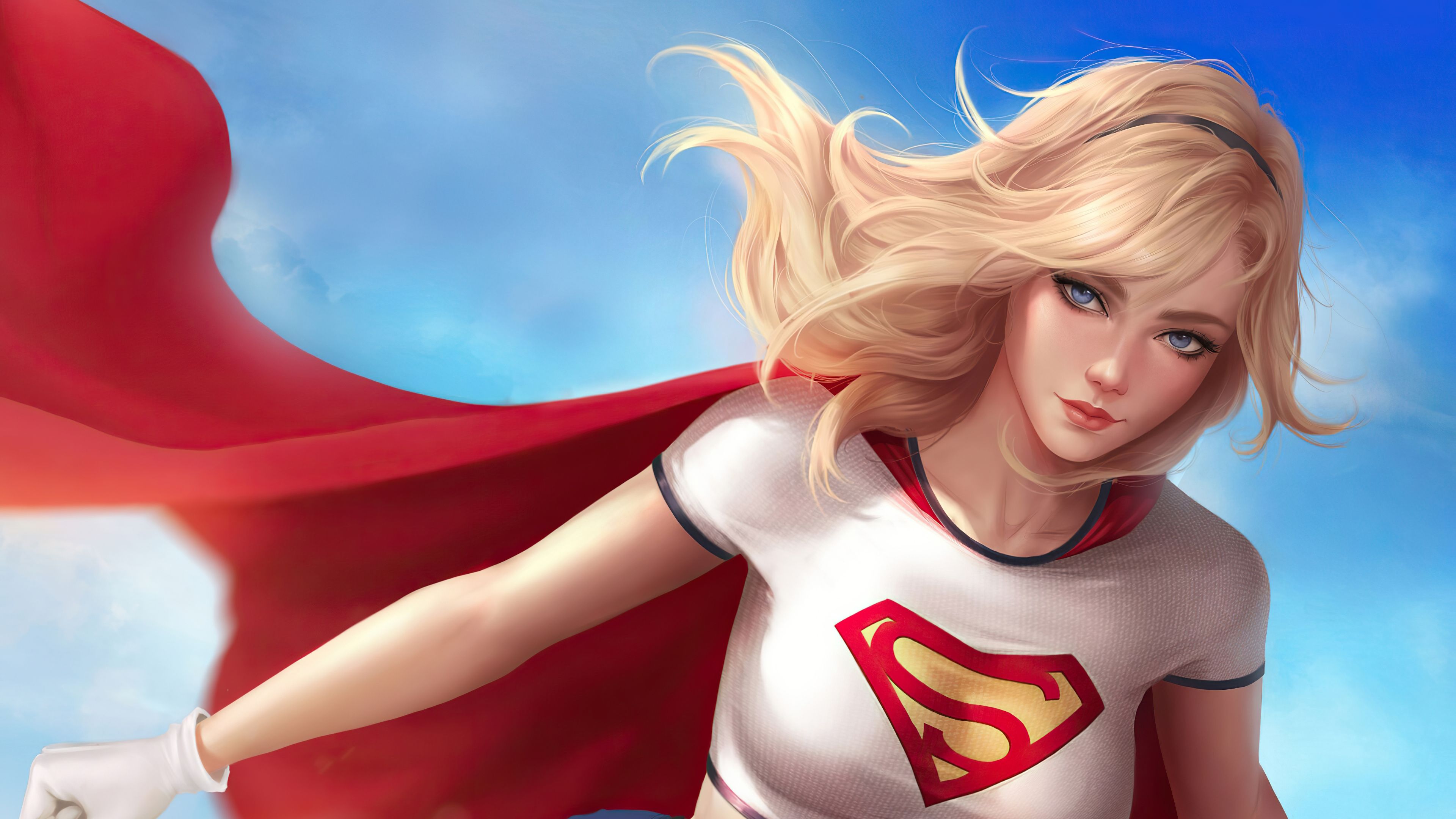 supergirl wallpaper, cartoon, animated cartoon, fictional character, cg artwork, superhero