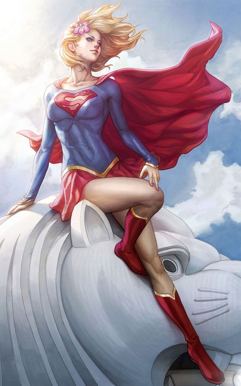 Supergirl Wallpaper Full HD. スーパーガールのイラスト参考, アニメスタイル, 女戦士