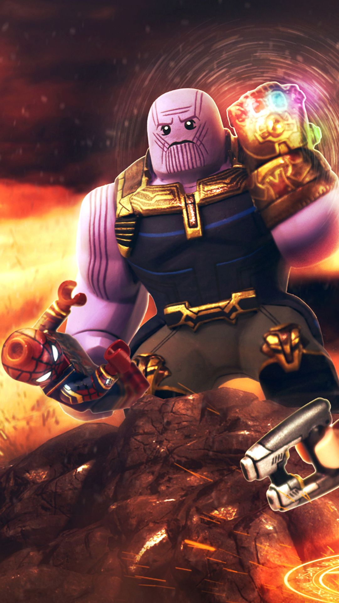 1080x1920 avengers infinity war, movies, 2018 movies, hd, lego for iPhone 8 wallpaper