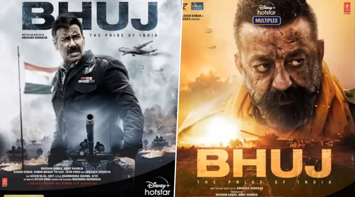 Bhuj: The Pride Of India On Disney +Hotstar: Ajay Devgn And Sanjay Dutt Look Intense In The Indo Pak War Movie Posters (View Pics)