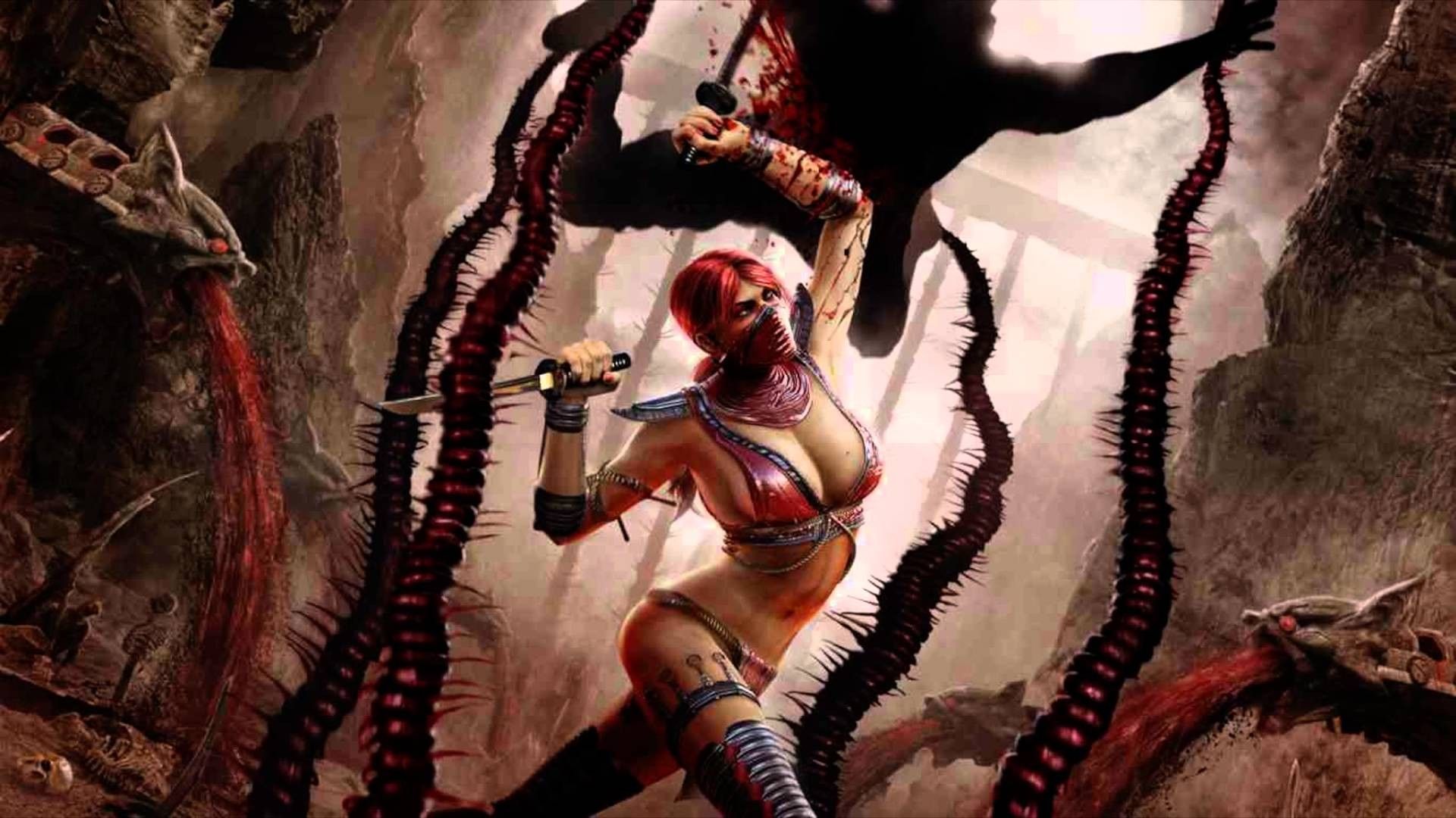 Wallpaper, women, creature, mythology, Mortal Kombat screenshot 1920x1080