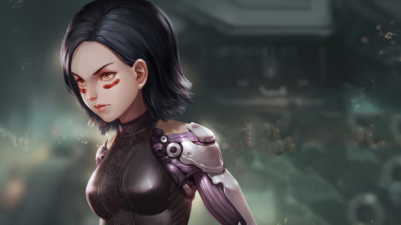 alita battle angel alita cyborg girl HD movies Wallpaper