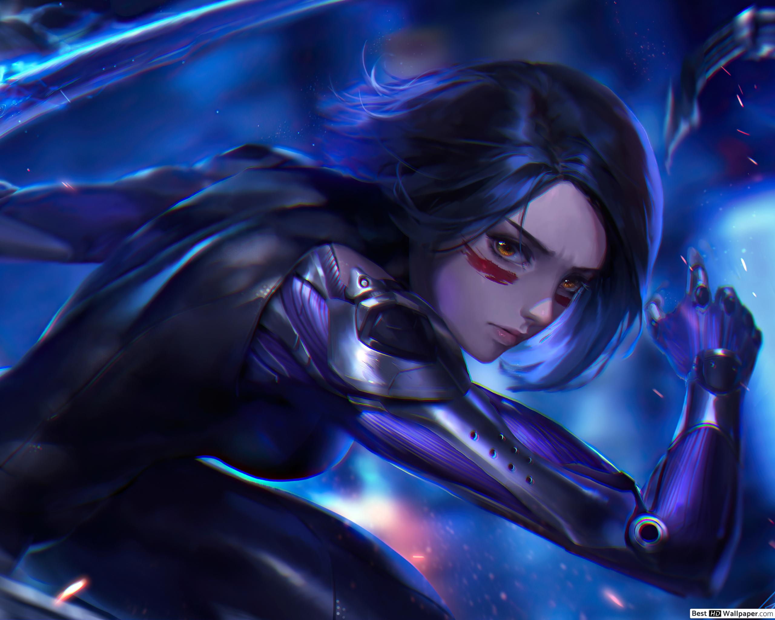 Cyborg 'Alita' from 'Alita: Battle Angel' Movie HD wallpaper download