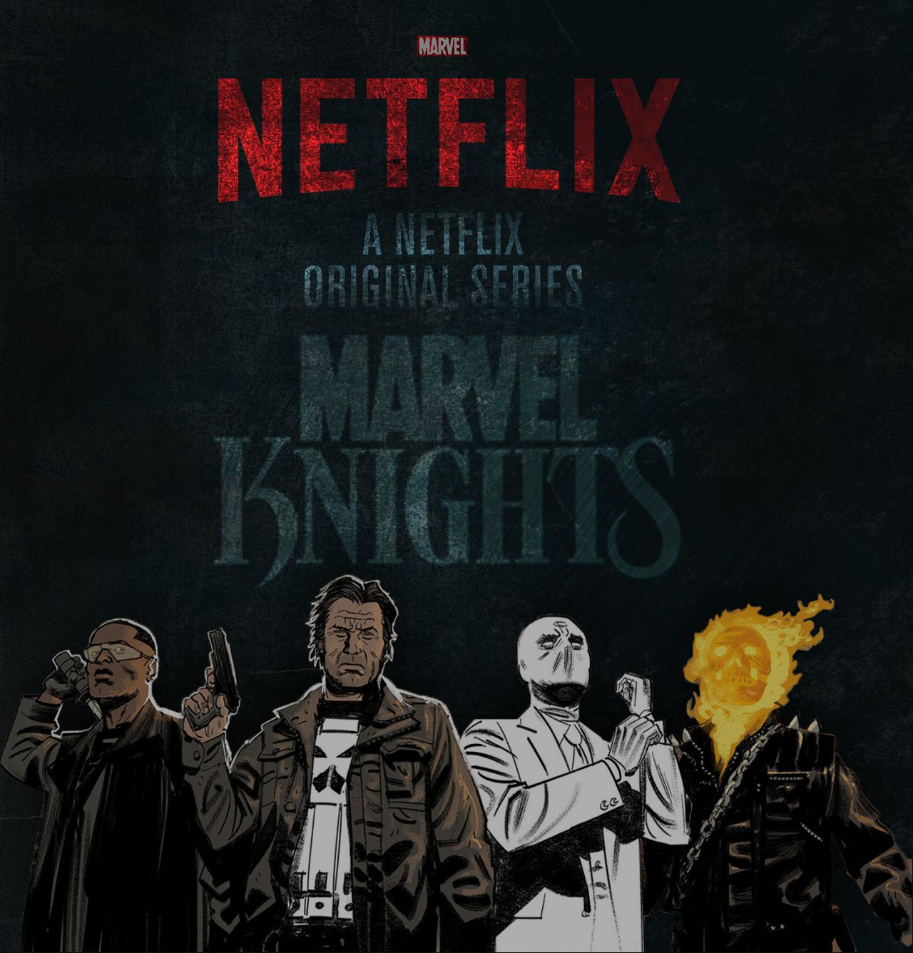 Tease Poster for Marvel Knights (Netflix Phase 2)