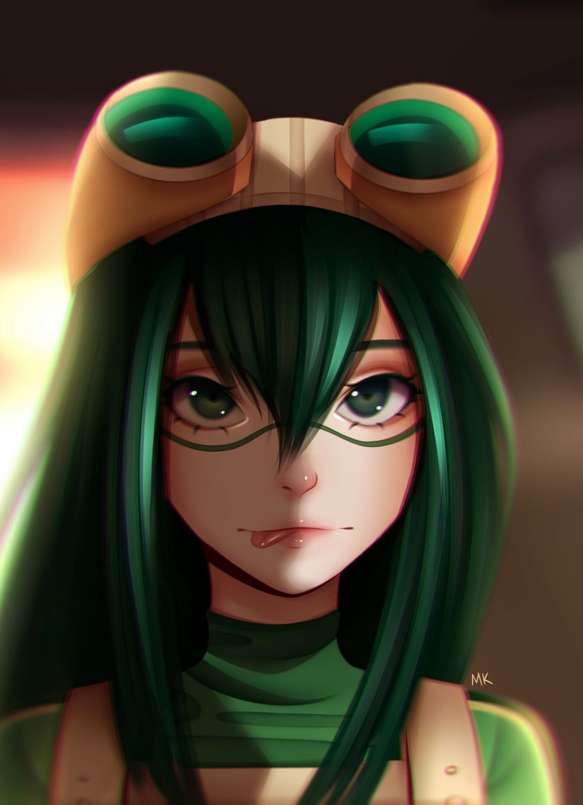 Download 840x1160 wallpaper my hero academia, tsuyu asui, cute, anime girl, iphone iphone 4s, ipod touch, 840x1160 HD image, background, 16182