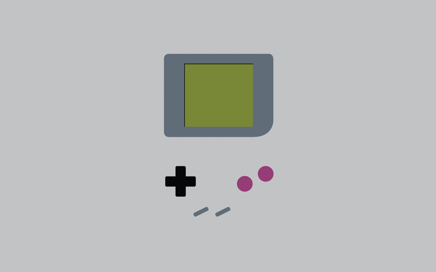 Minimalist Gameboy Original Color (1440 x 900 Px)