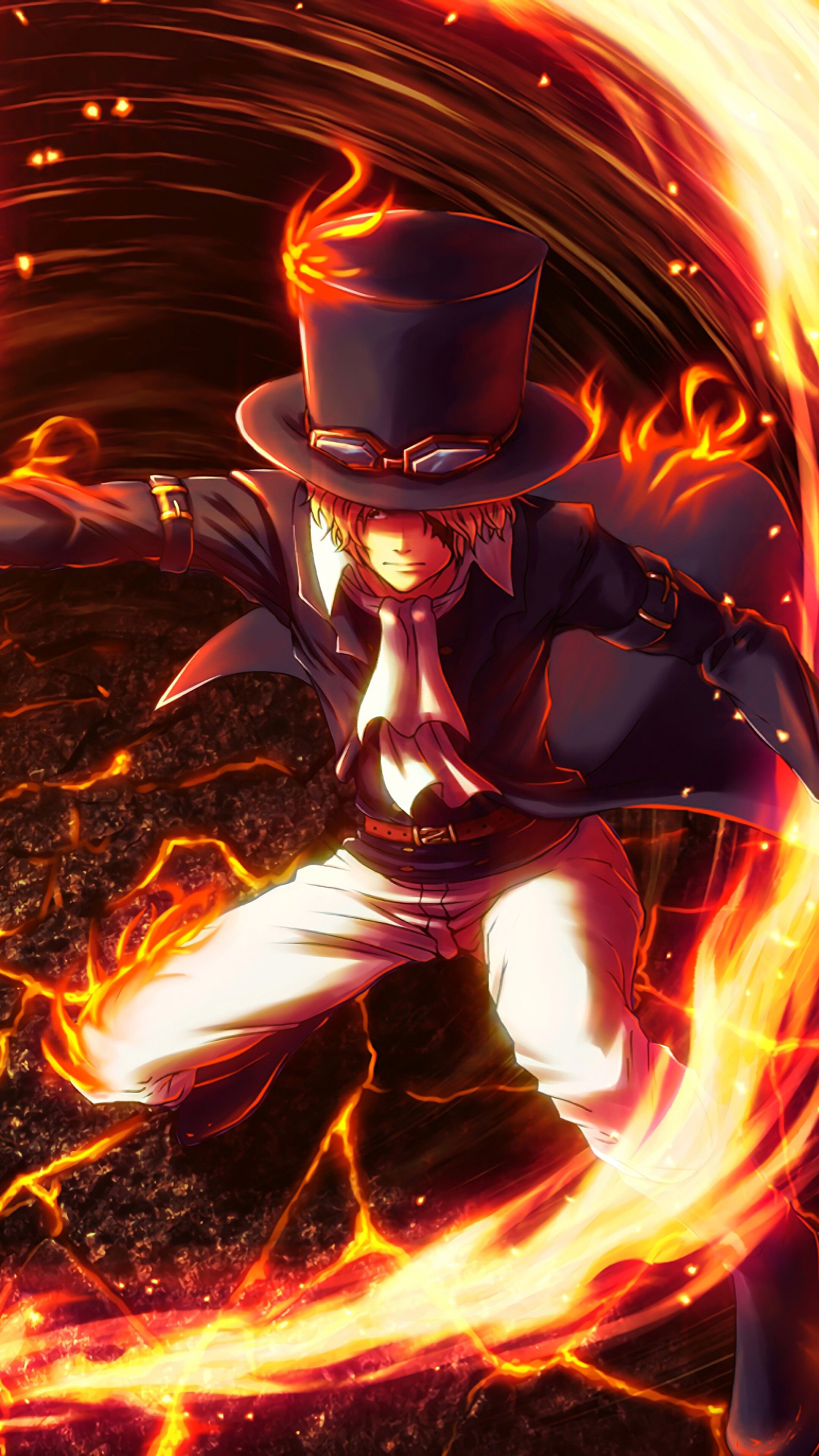 Sabo, Dragon, Flame, One Piece, 4K phone HD Wallpaper, Image, Background, Photo and Picture. Mocah HD Wallpaper