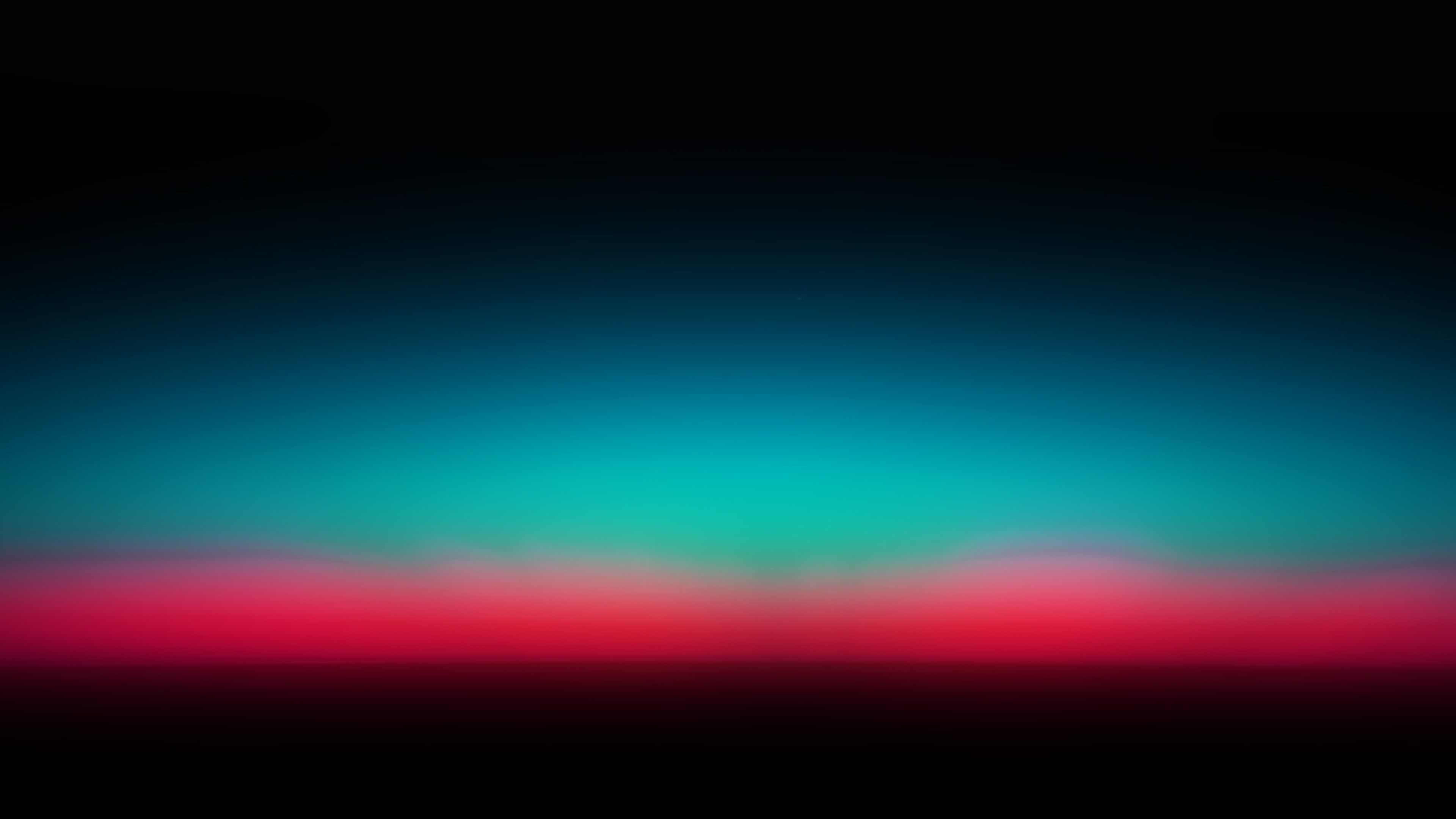 Sunset Dark Red Green Horizontal Blur Gradation Wallpaper