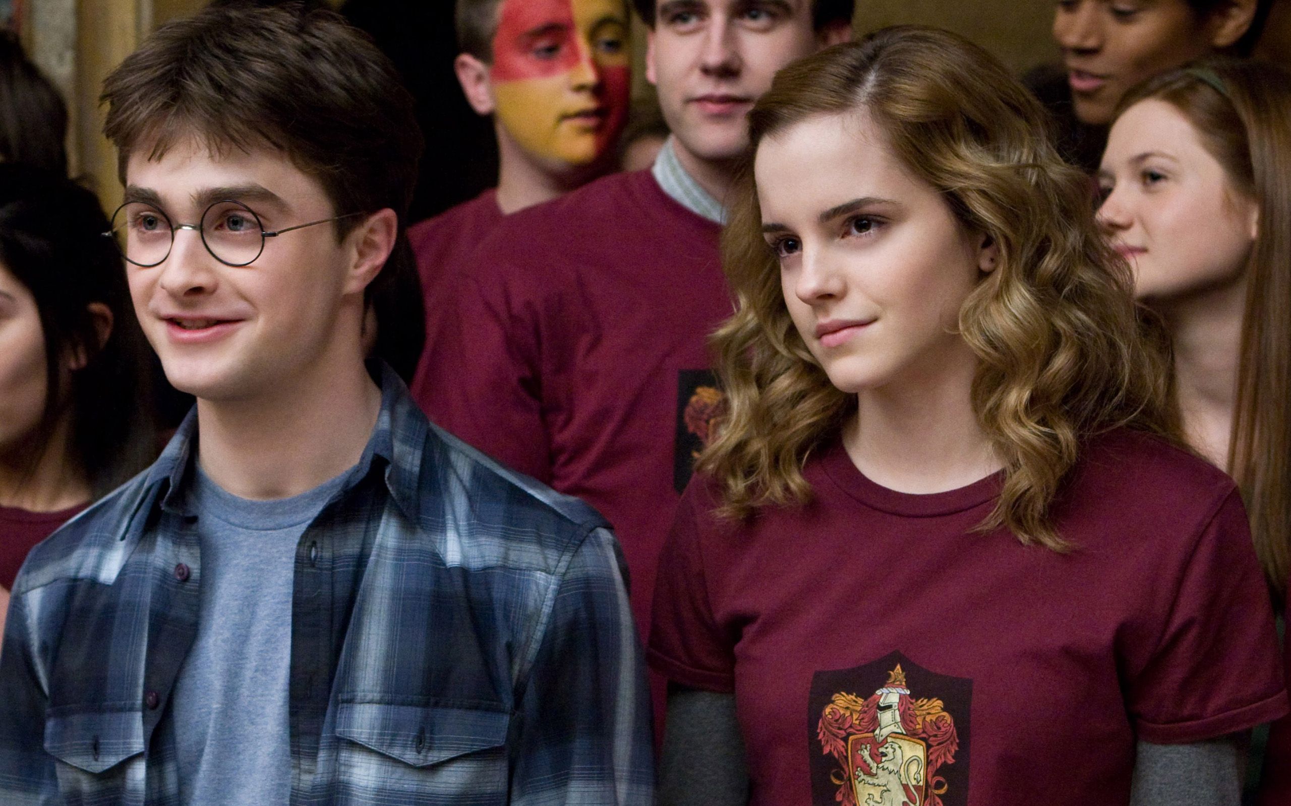 Emma Watson with Daniel Radcliffe Radcliffe&Emma Watson Wallpaper