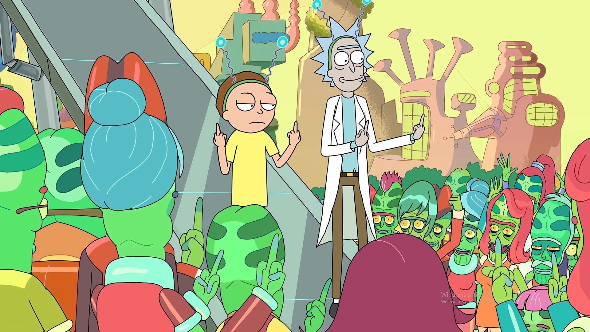 Rick and Morty peace among worlds HD wallpaper