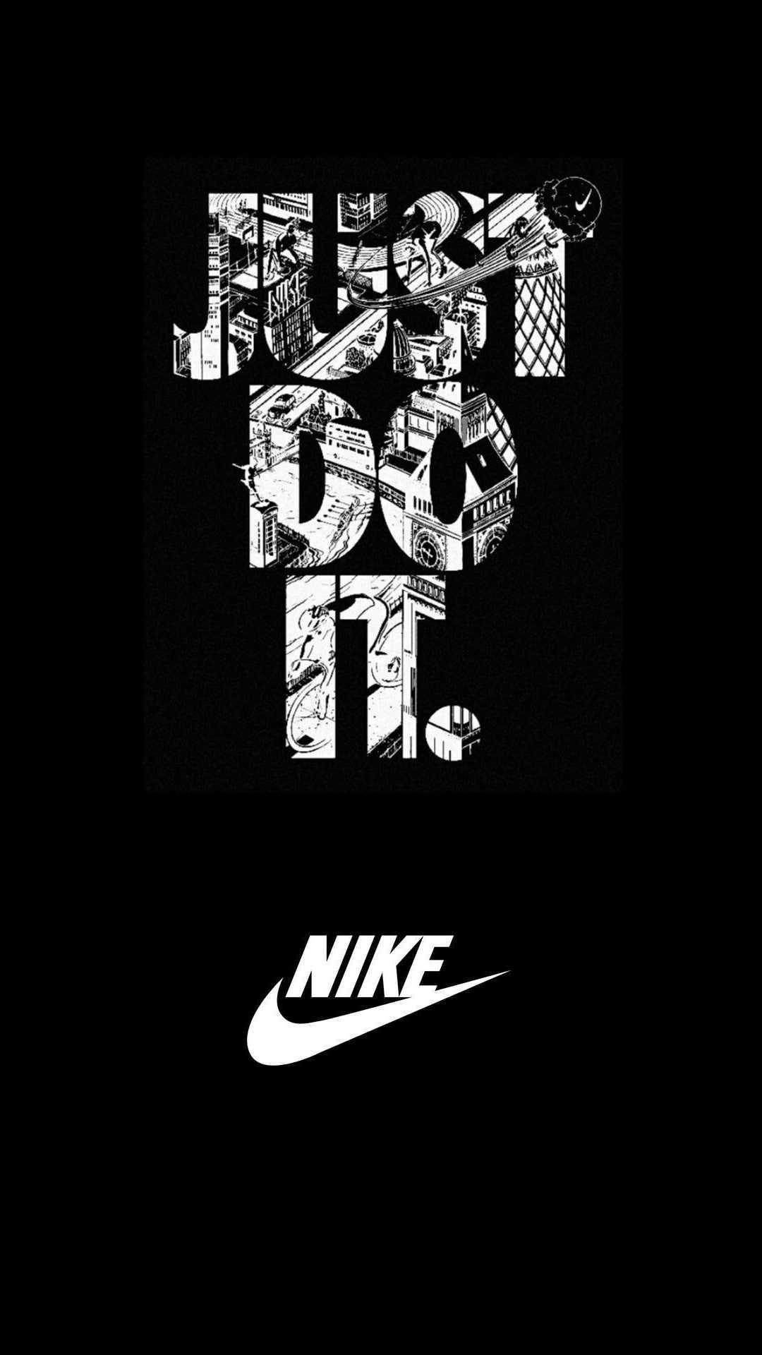Black Nike Wallpaper Free HD Wallpaper