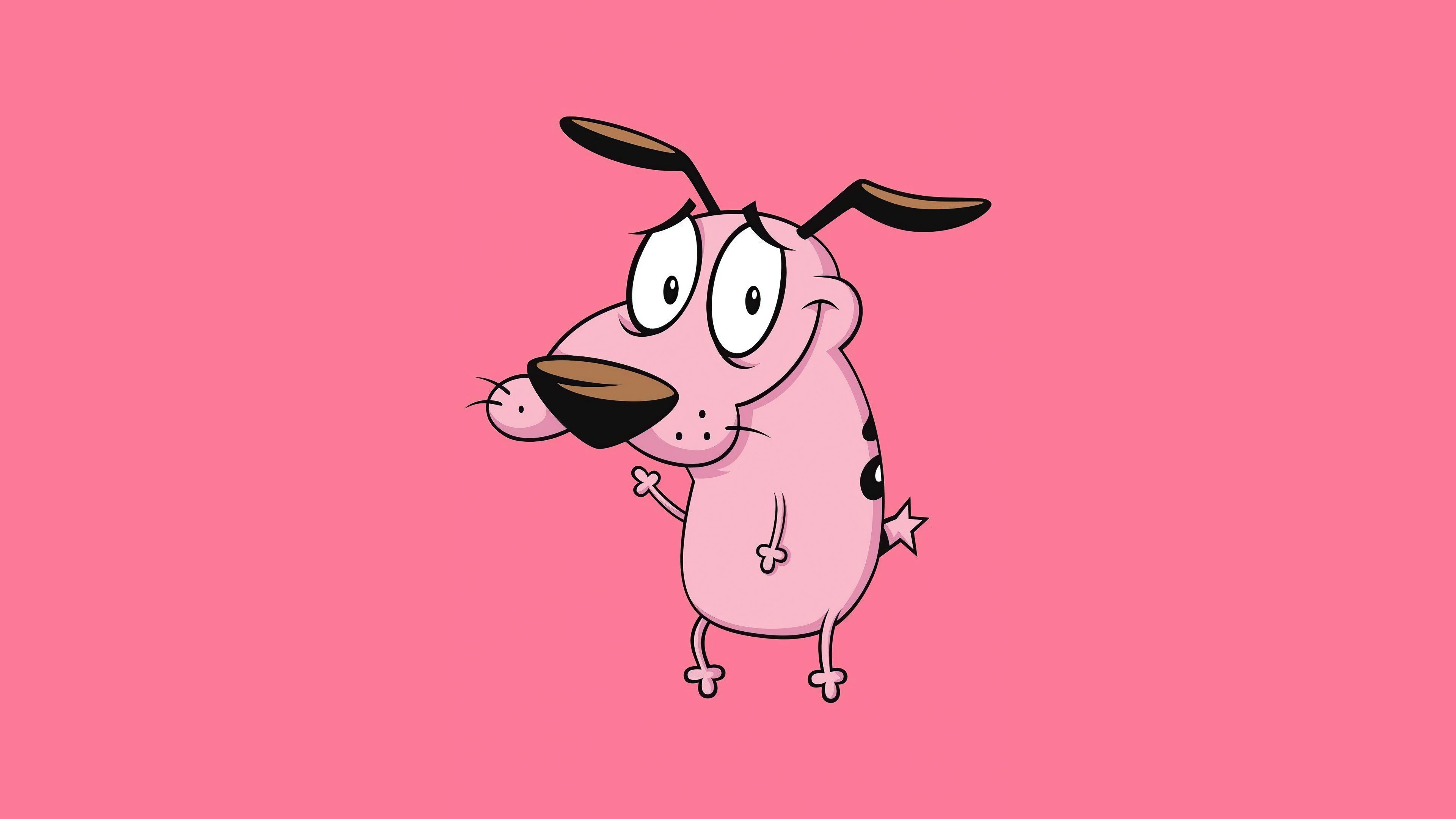 Courage The Cowardly Dog Minimal 4k, HD Cartoons, 4k Wallpaper, Image, Background, Photo and Picture