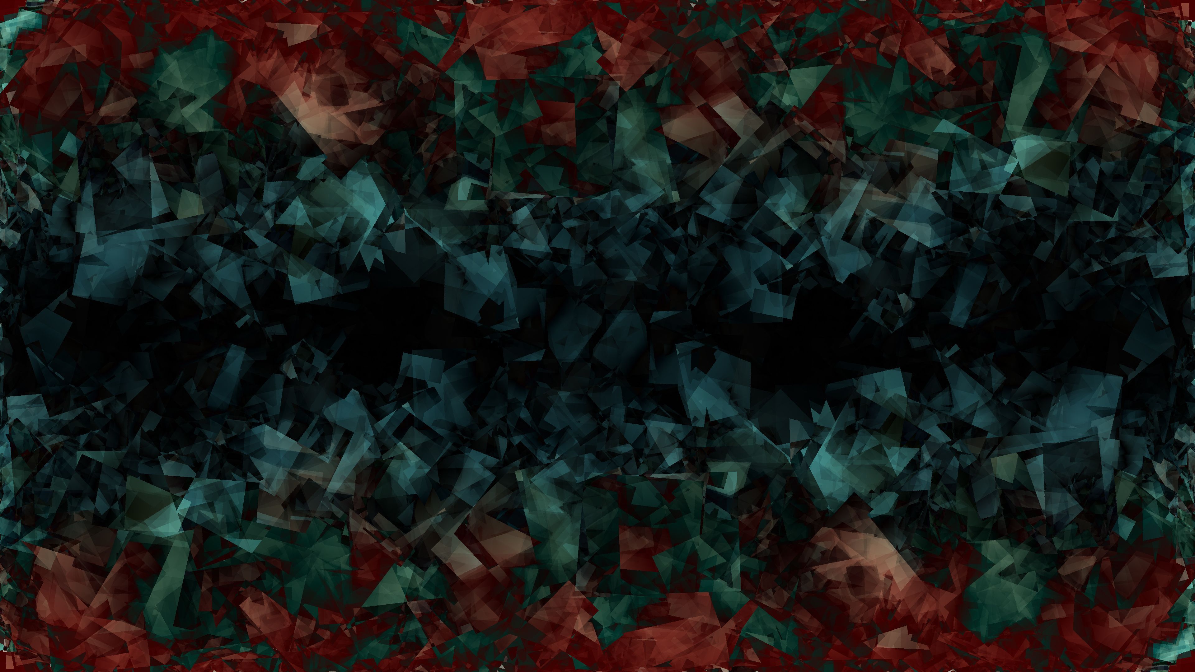 Blue Crystals Dark Green Red Hd Wallpaper, Dark Wallpaper, Abstract Wallpaper, 4k Wallpaper, 3D Wallpaper. Abstract Wallpaper, Dark Wallpaper, HD Wallpaper