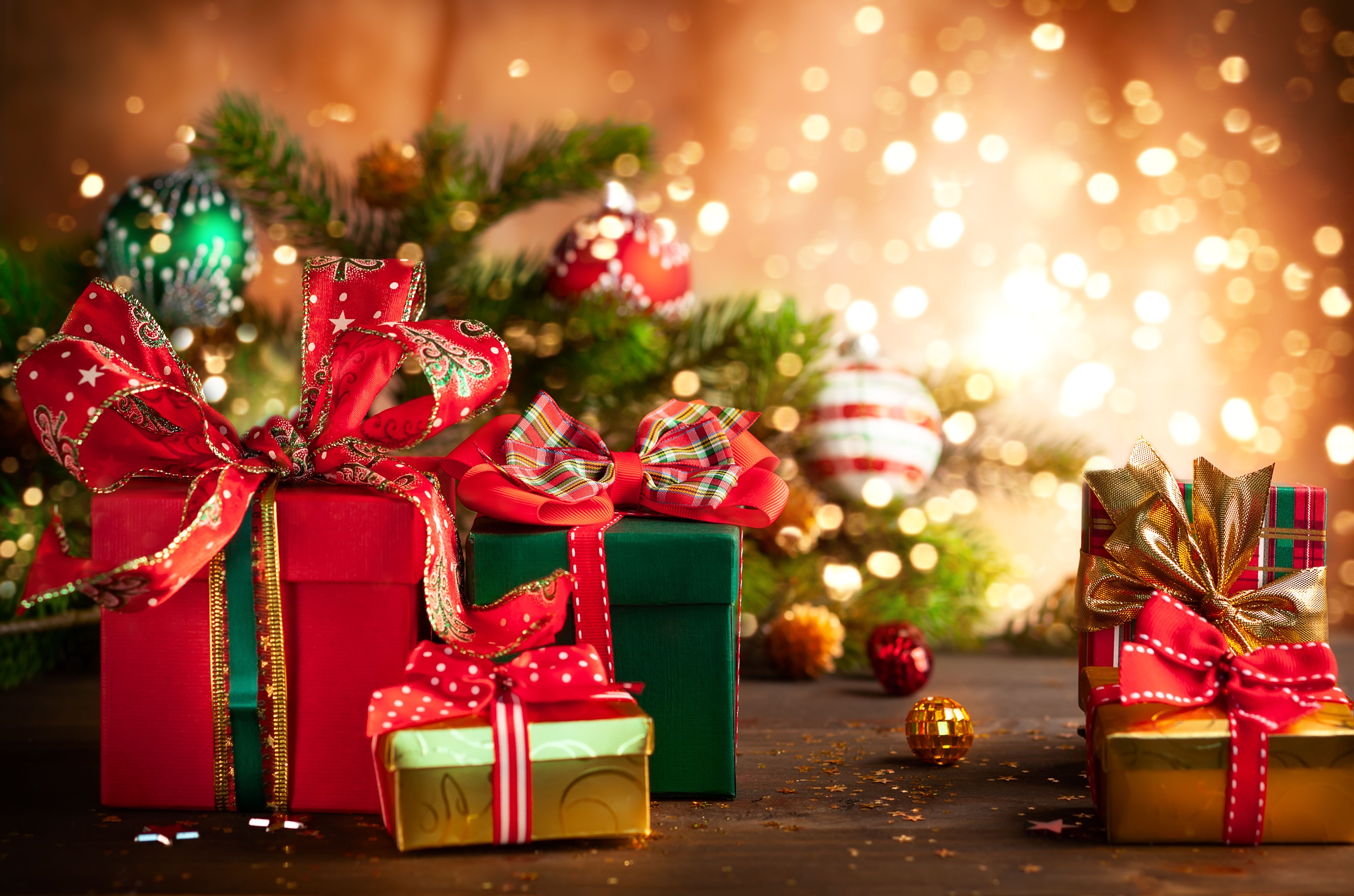 Christmas Gifts Background Image HD