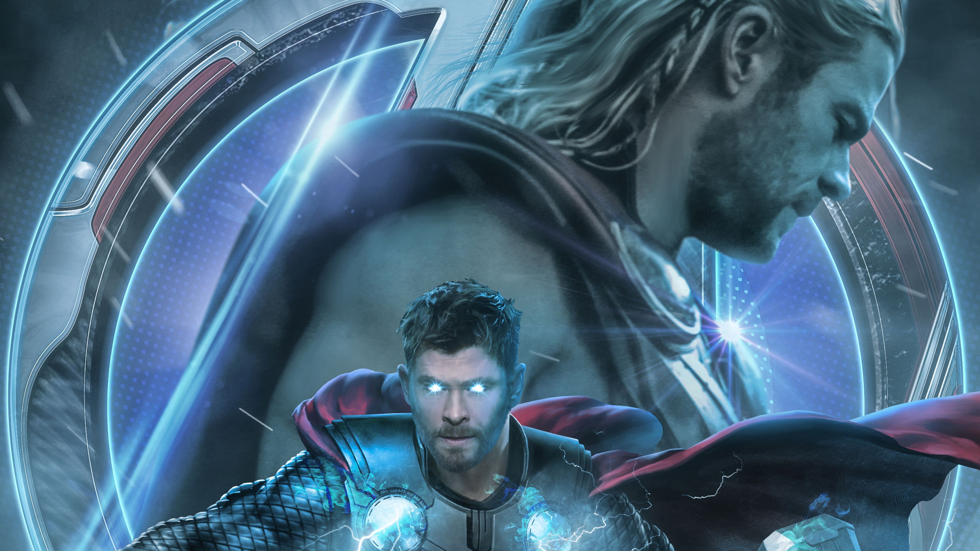 Avengers: Endgame Thor Chris Hemsworth 4K Wallpaper