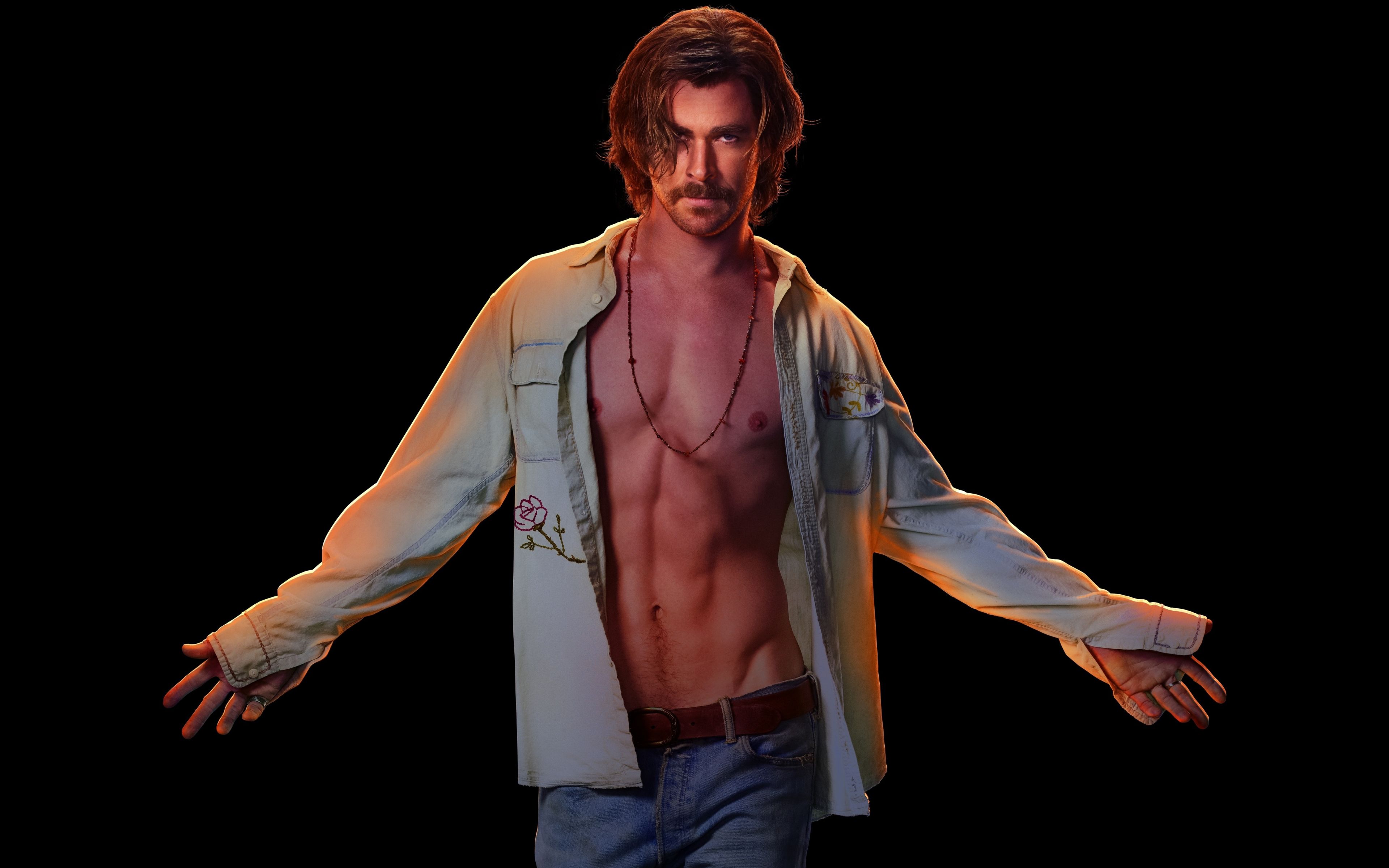 Download 3840x2400 wallpaper chris hemsworth, bad times at the el royale, celebrity, 4k, ultra HD 16: widescreen, 3840x2400 HD image, background, 14921