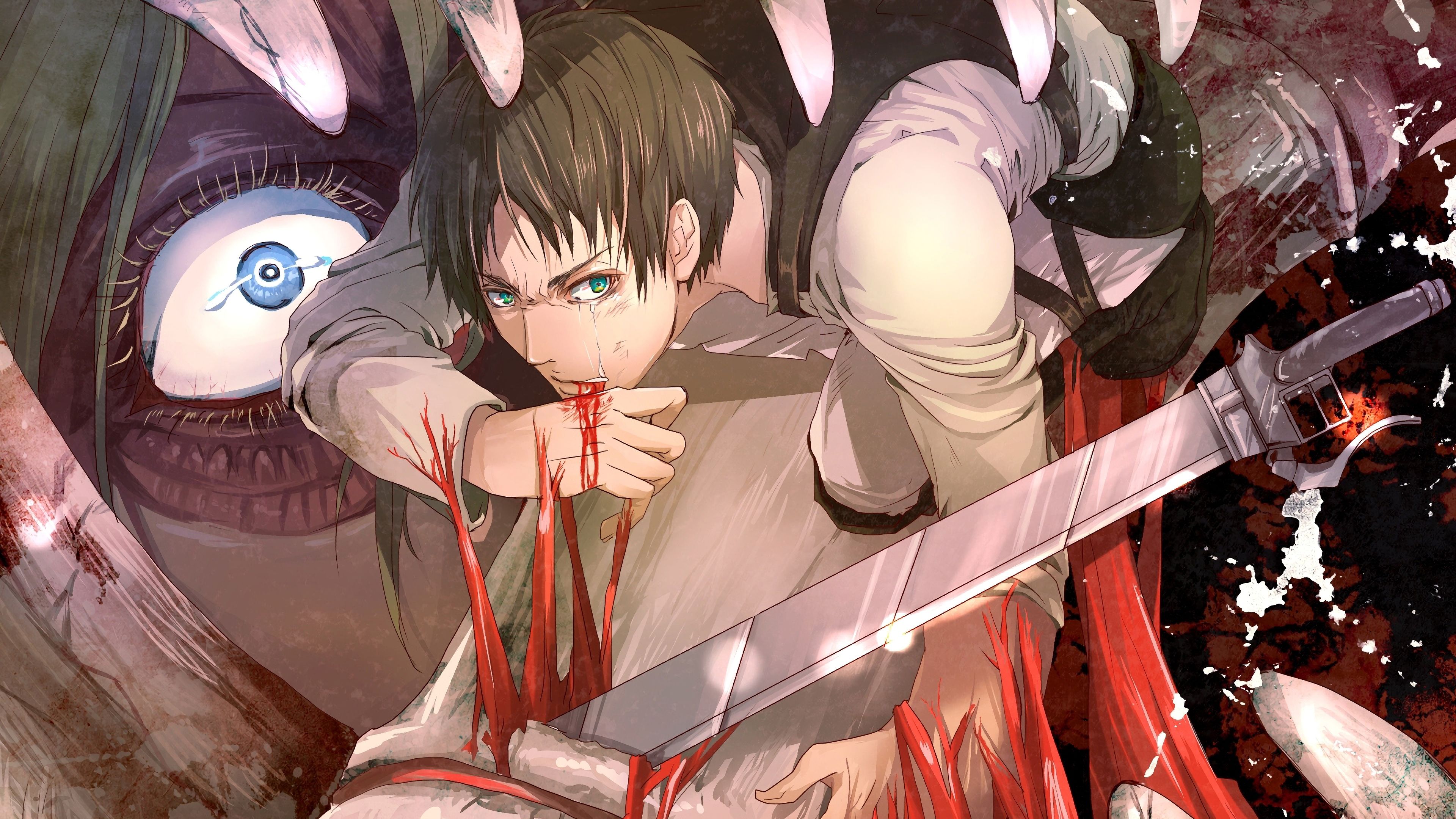3840x2160 Eren Yeager wallpaper JPG