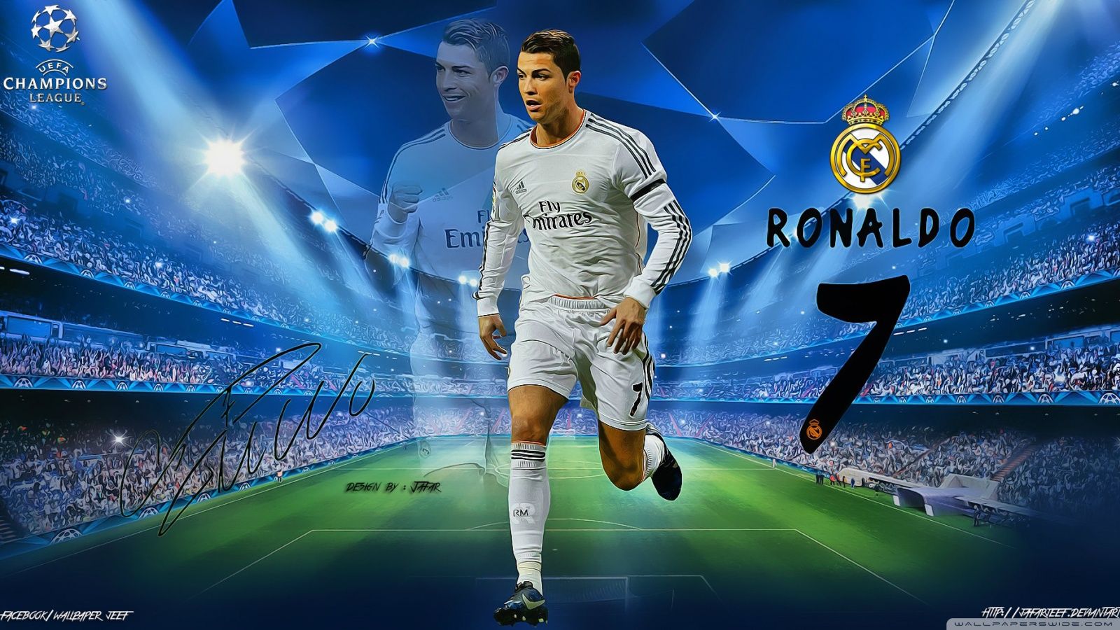 Cristiano Ronaldo Champions League Ultra HD Desktop Background Wallpaper for 4K UHD TV