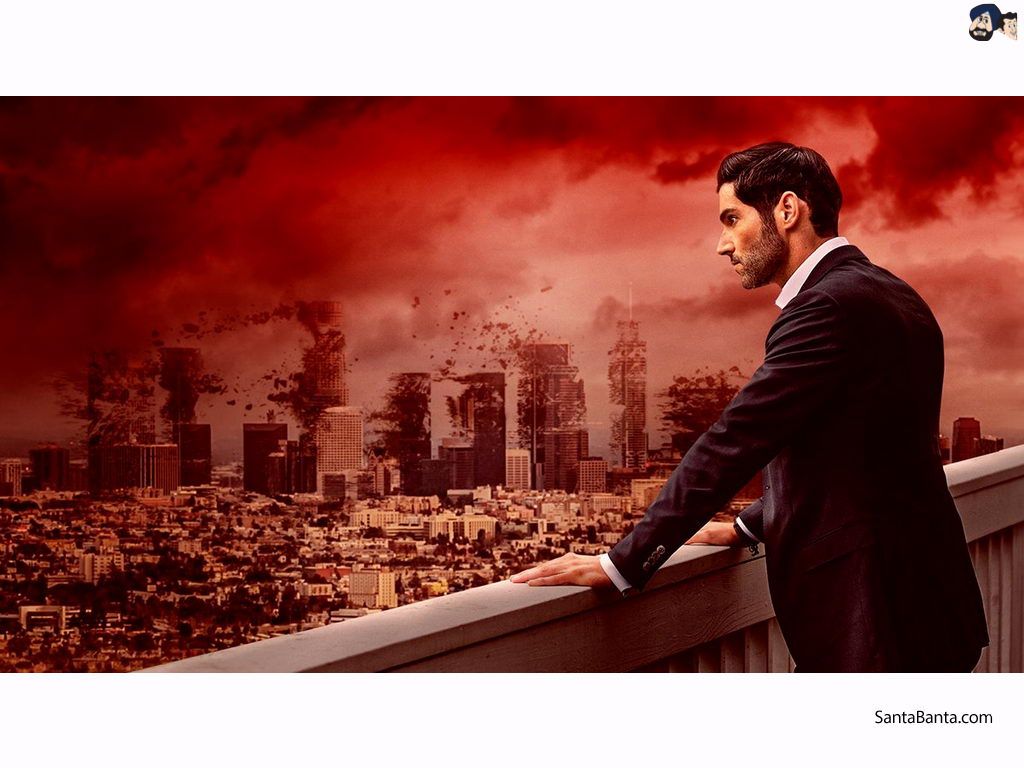 Tom Ellis look from Tom Kapino`s urban fantasy Netflix series `Lucifer`