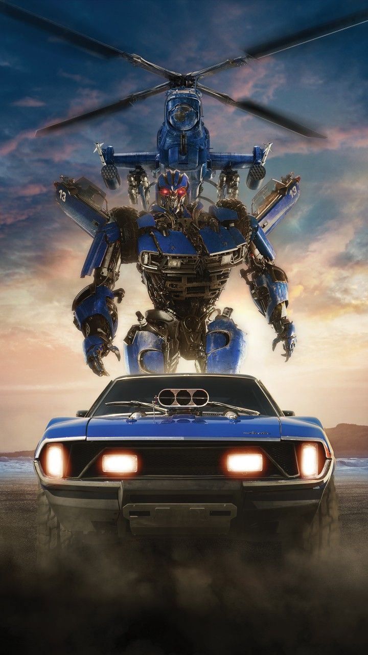 Dropkick Decepticon Muscle car in Bumblebee 4K 8K Wallpaper