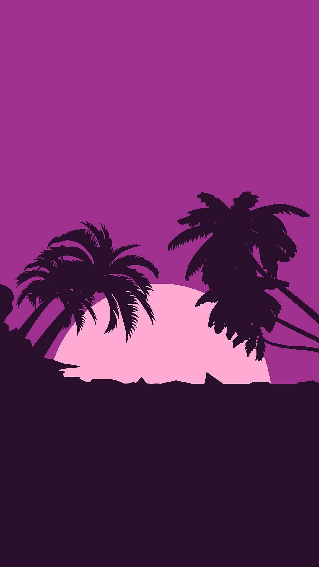 Minimalist Android FHD Pink Palm Tree Transparent Background ⋆ Traxzee 4K of Wallpaper for Andriod