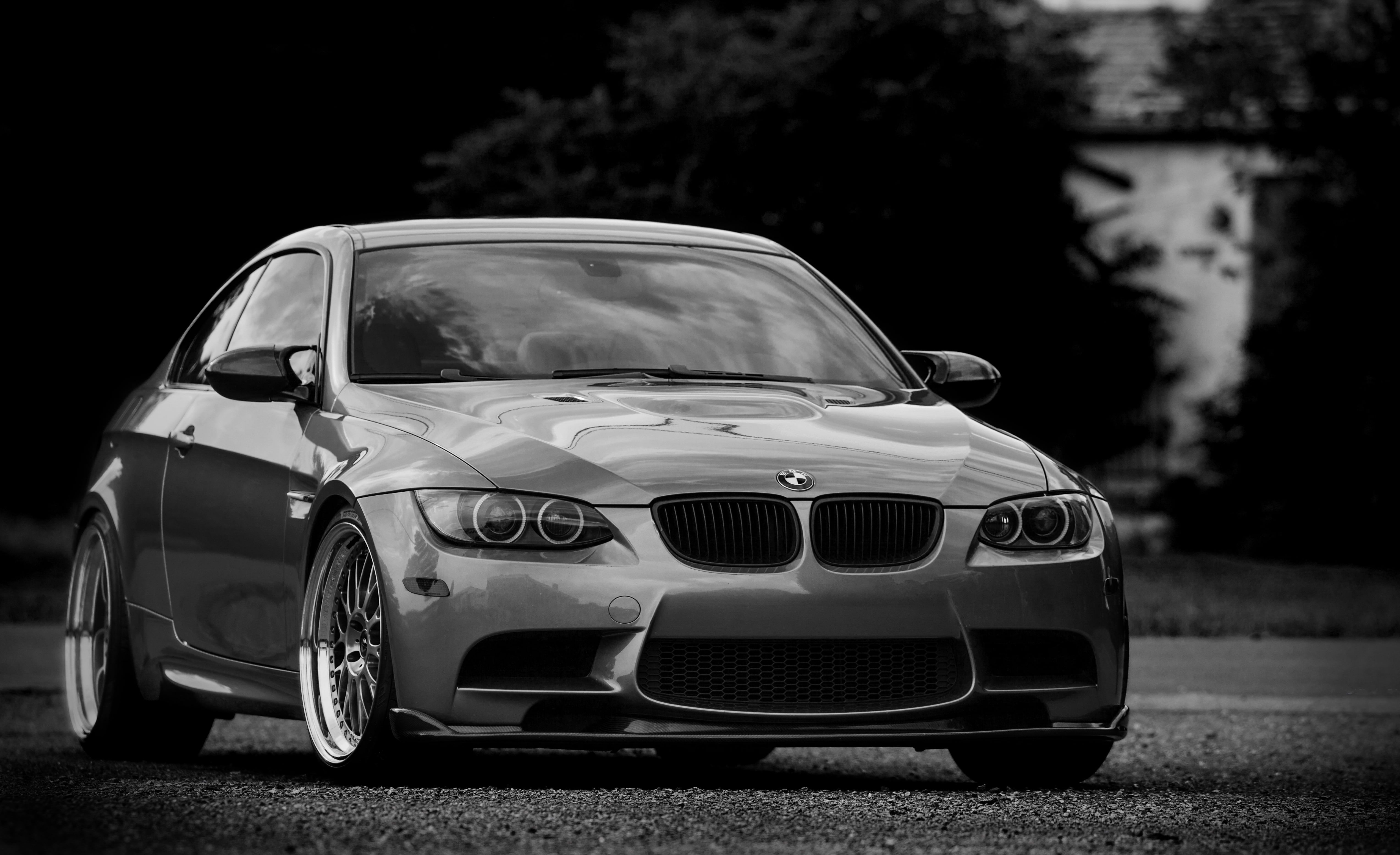 BMW E92 coupe #bmw #BMW #coupe #silver #wheels #drives black and white photo #e92 #silvery #tinted K #wallpaper #hdwallpaper #des. Bmw m3 wallpaper, Bmw, Bmw m3