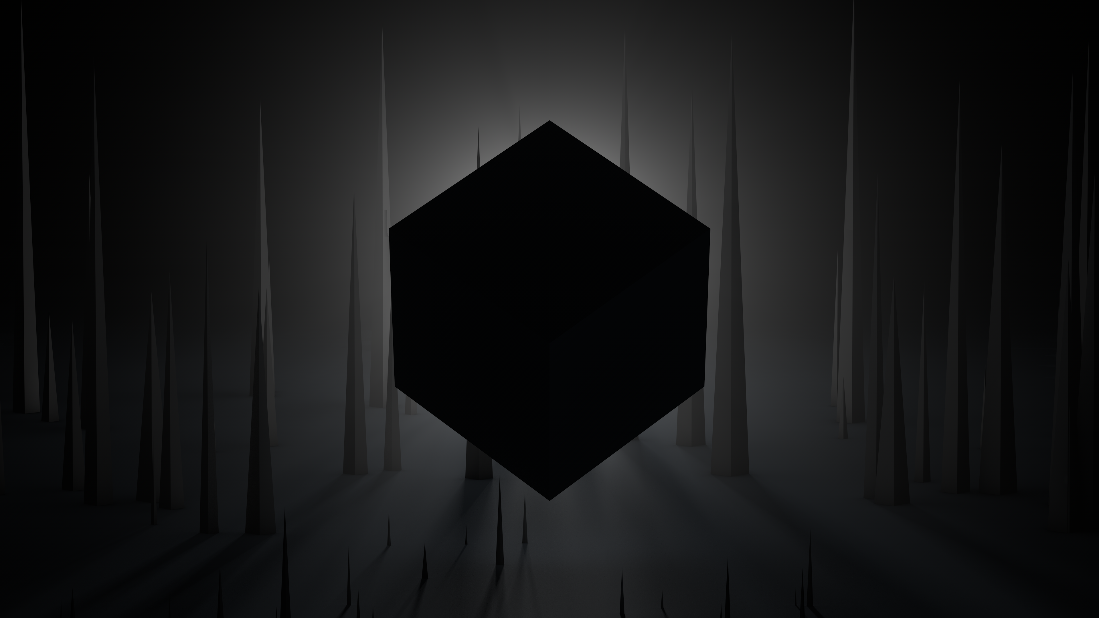 Dark Cube 4K wallpaper
