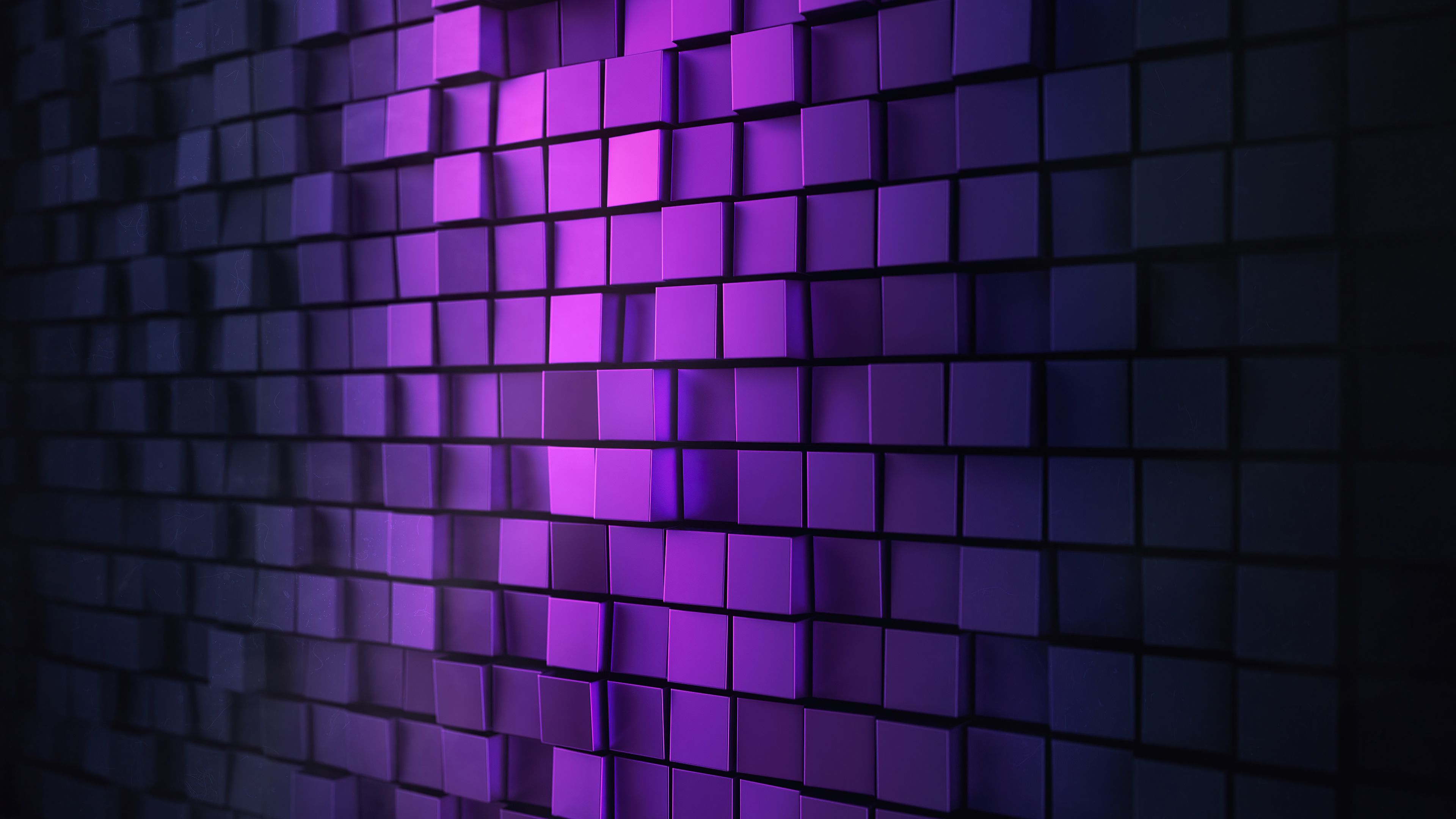 Purple Cubes 4K wallpaper
