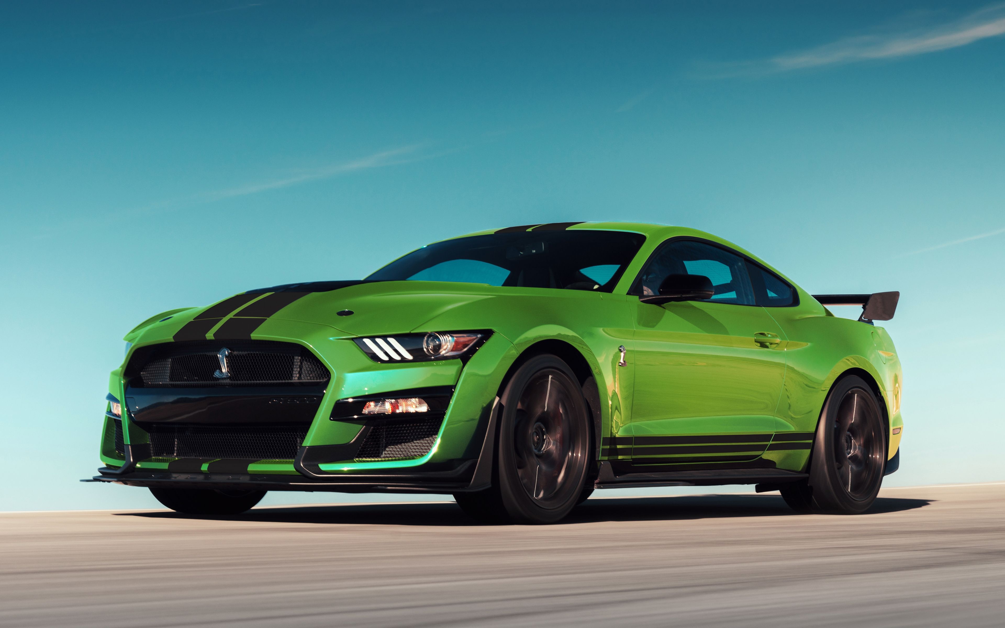 Download 3840x2400 wallpaper green, ford mustang shelby gt500, 4k, ultra HD 16:10, widescreen, 3840x2400 HD image, background, 24402