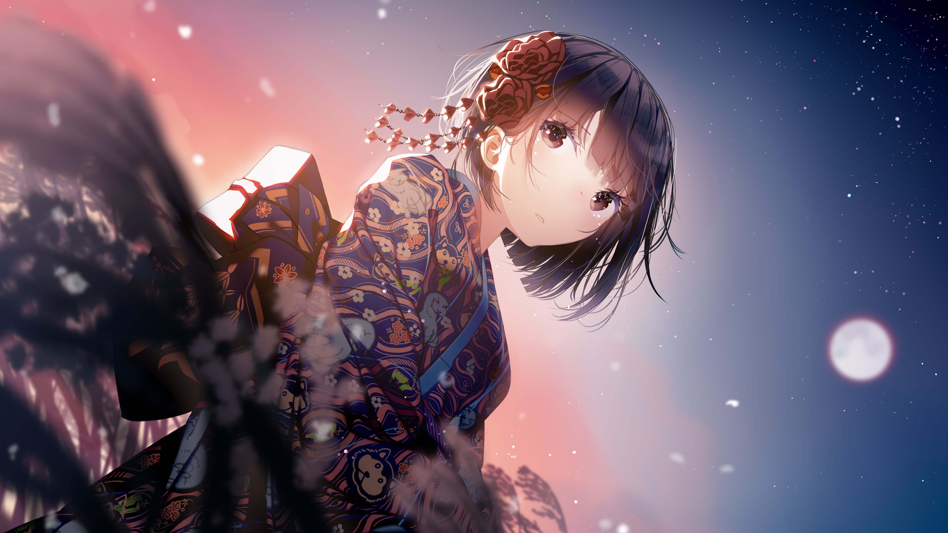 Anime Kimono Girl Wallpaper Free Anime Kimono Girl Background