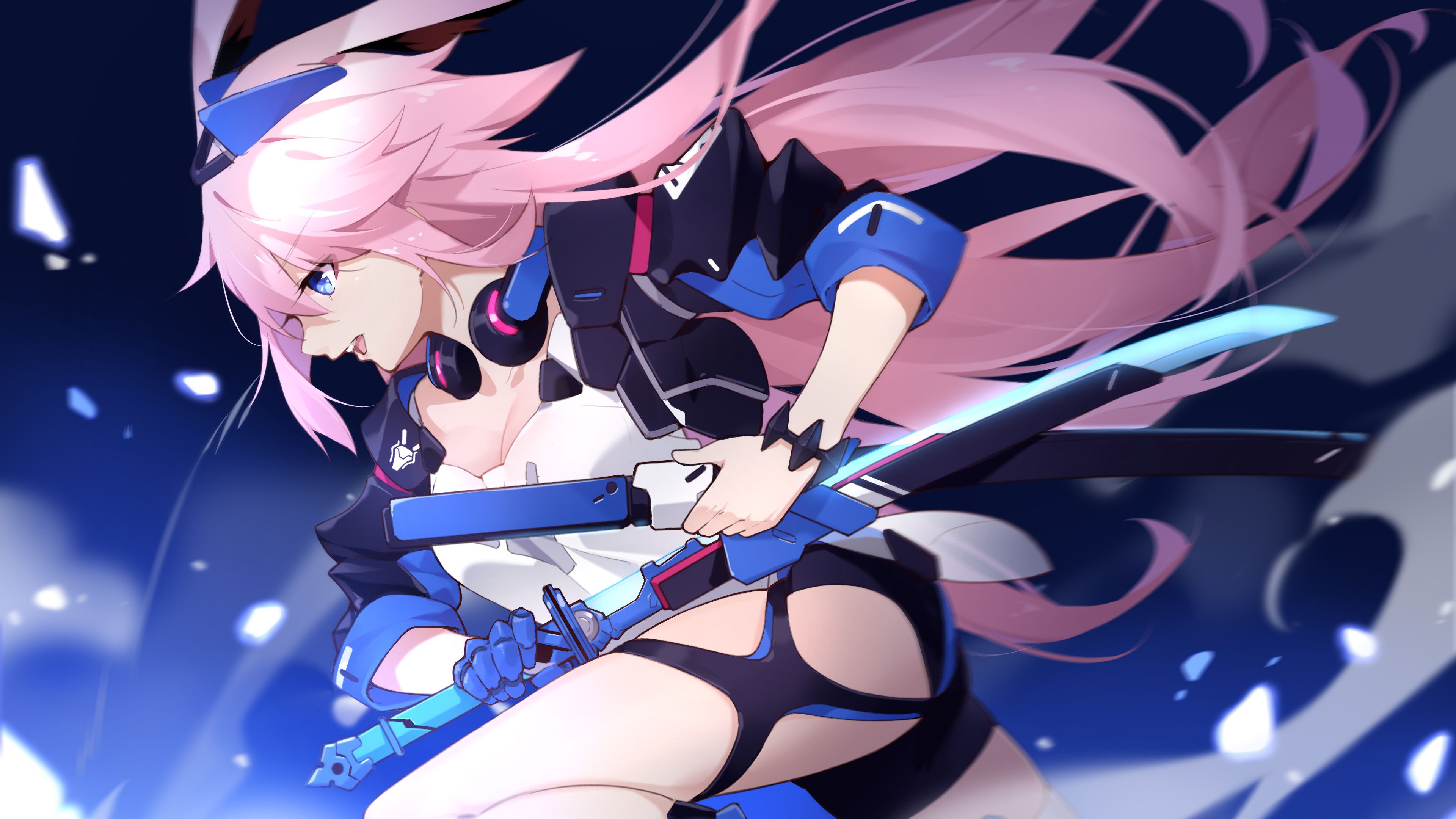 Anime, Girl, Pink Hair, Yae Sakura, Honkai Impact 3rd, 4K wallpaper. Mocah HD Wallpaper