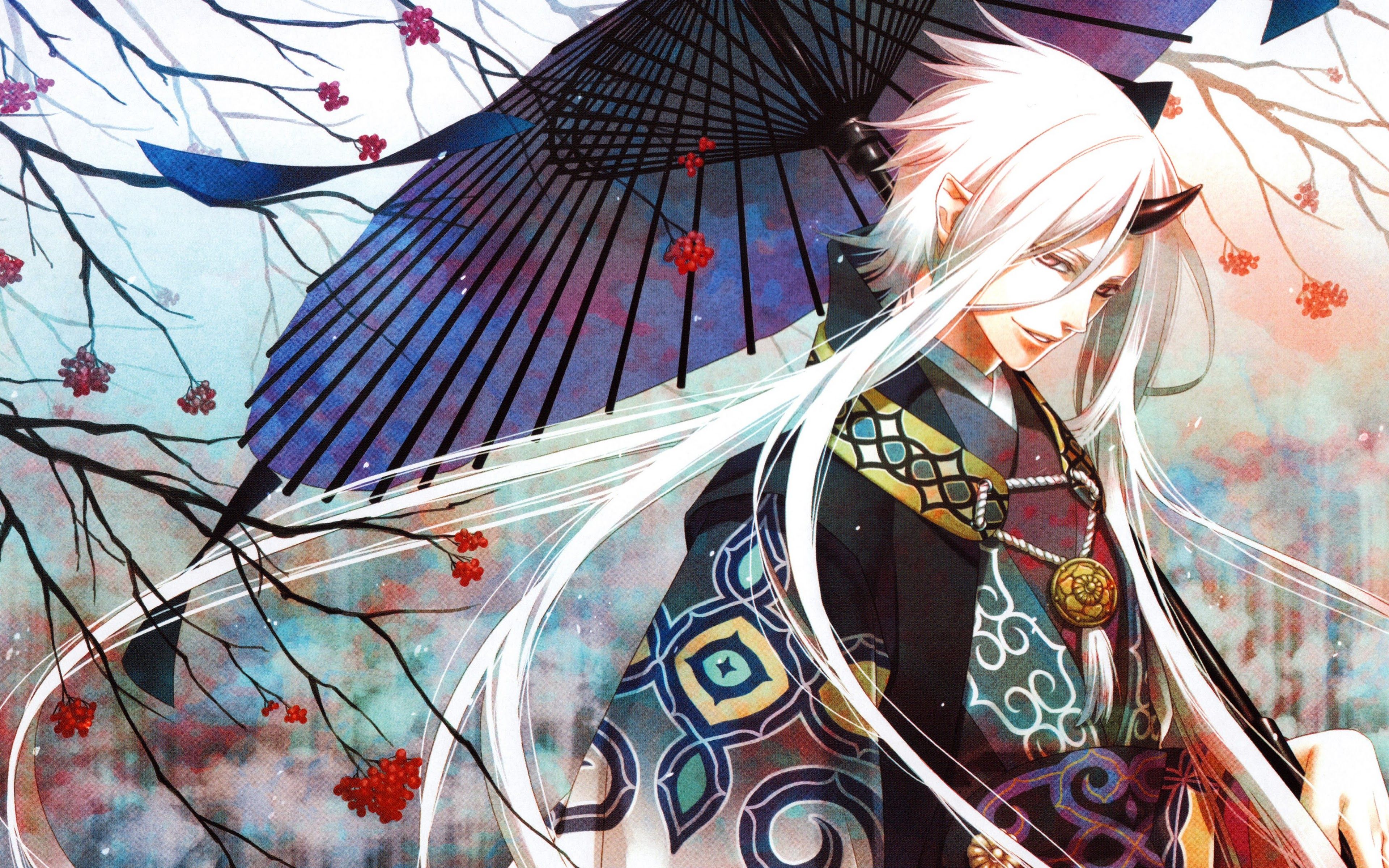 Anime Guy Kimono 4K Wallpaper