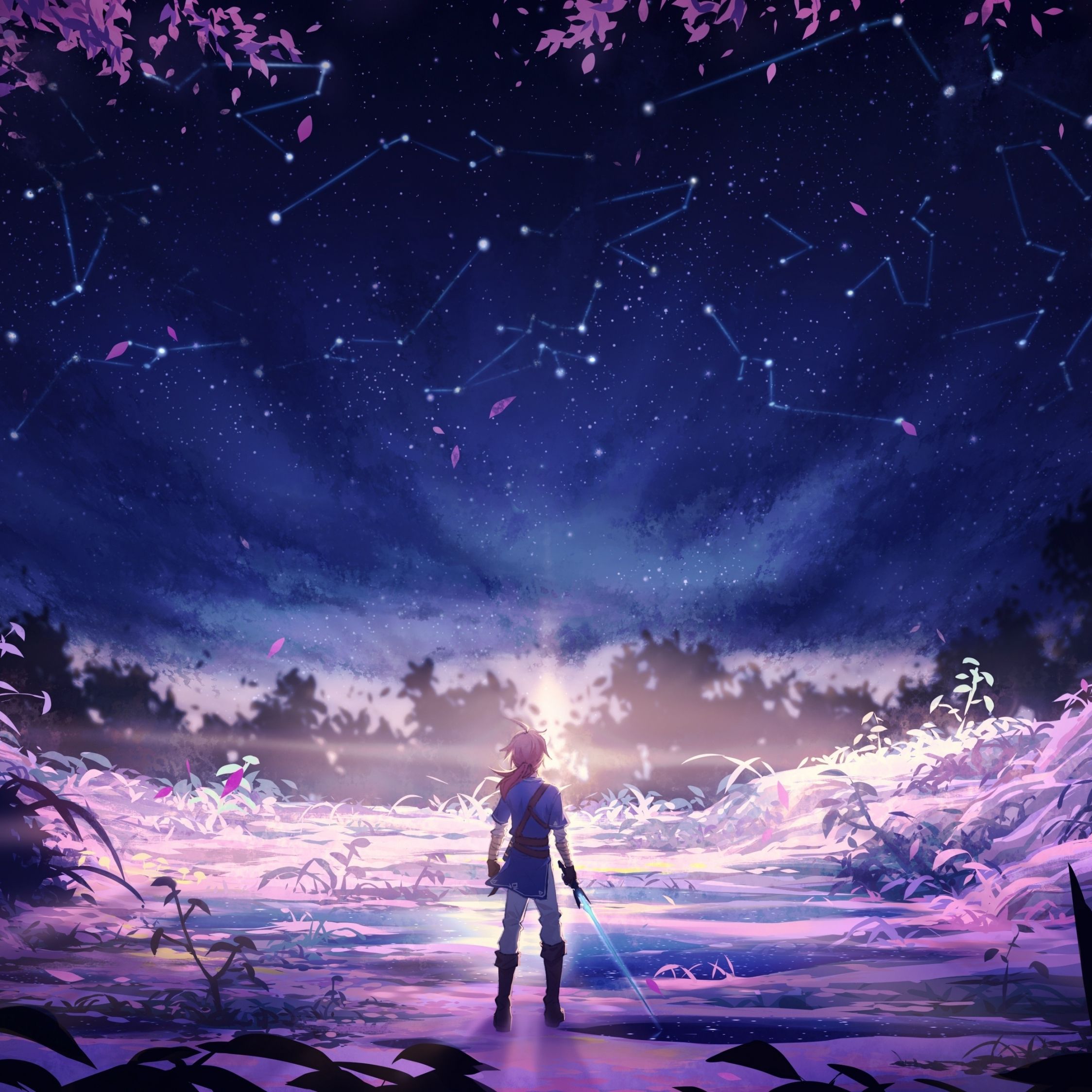 Download wallpaper 2248x2248 the legend of zelda: breath of the wild, console game, art, ipad air, ipad air 2, ipad 3, ipad 4, ipad mini 2, ipad mini 3, 2248x2248 HD background, 20851