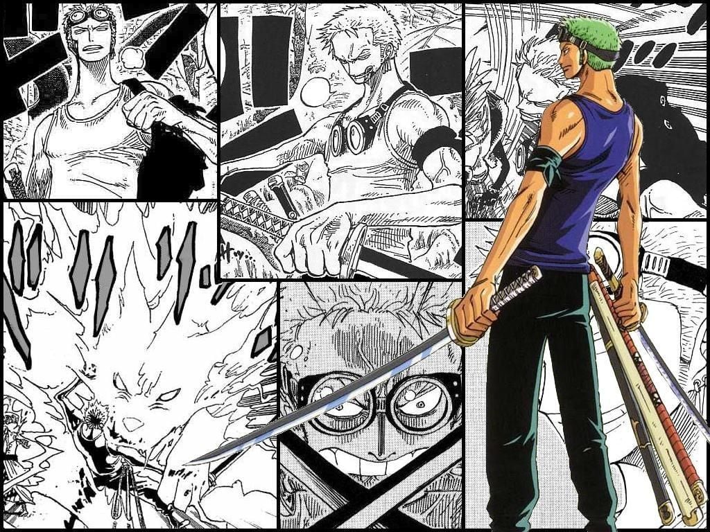 Zoro Manga Panel Wallpaper