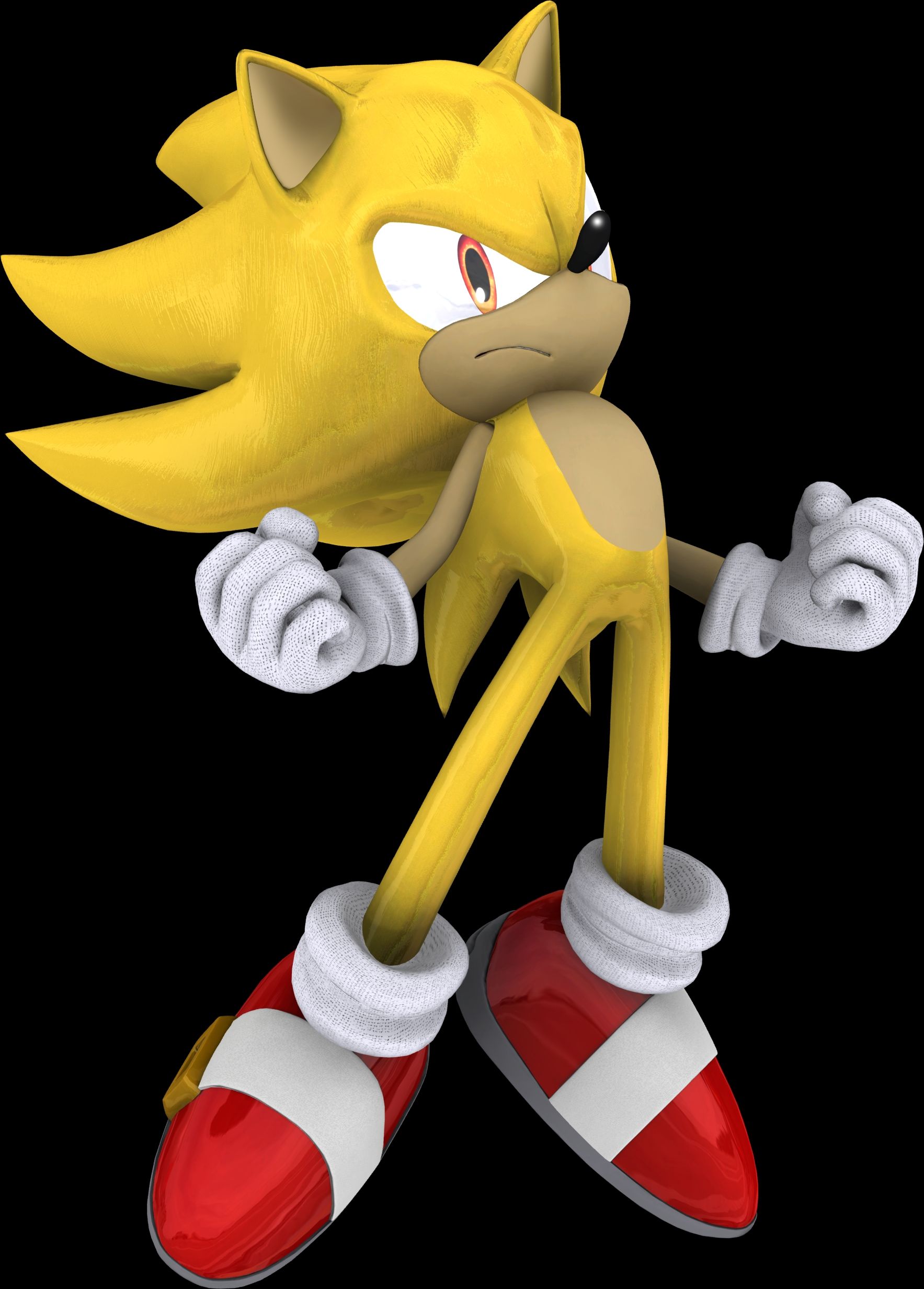 sonic black and yellow