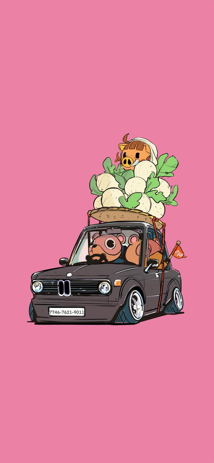 Made A Phone Wallpaper Out Of U Otahdraws' Great Image Of Daisy Mae Hitching A Ride With The Nooklings