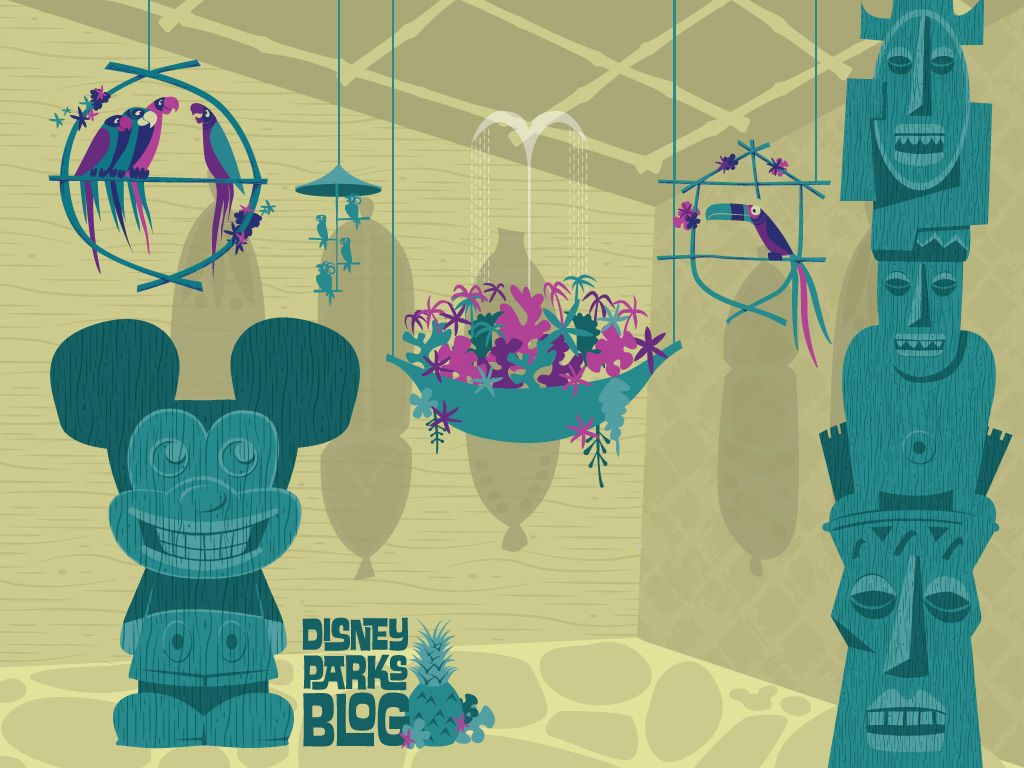Celebrate the First Day of Summer With Our Walt Disney's Enchanted Tiki Room Wallpaper. Disney Parks Blog