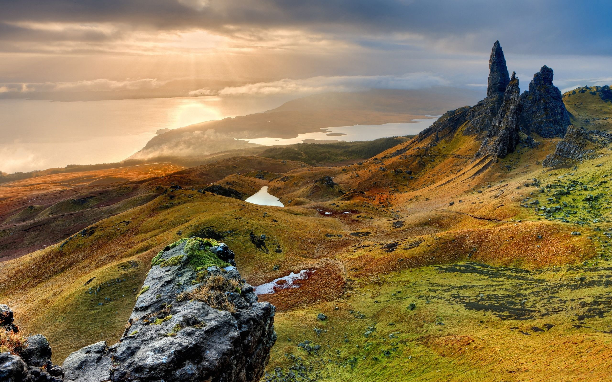 Scotland Sunrise Landscape Nature HD Wallpaper