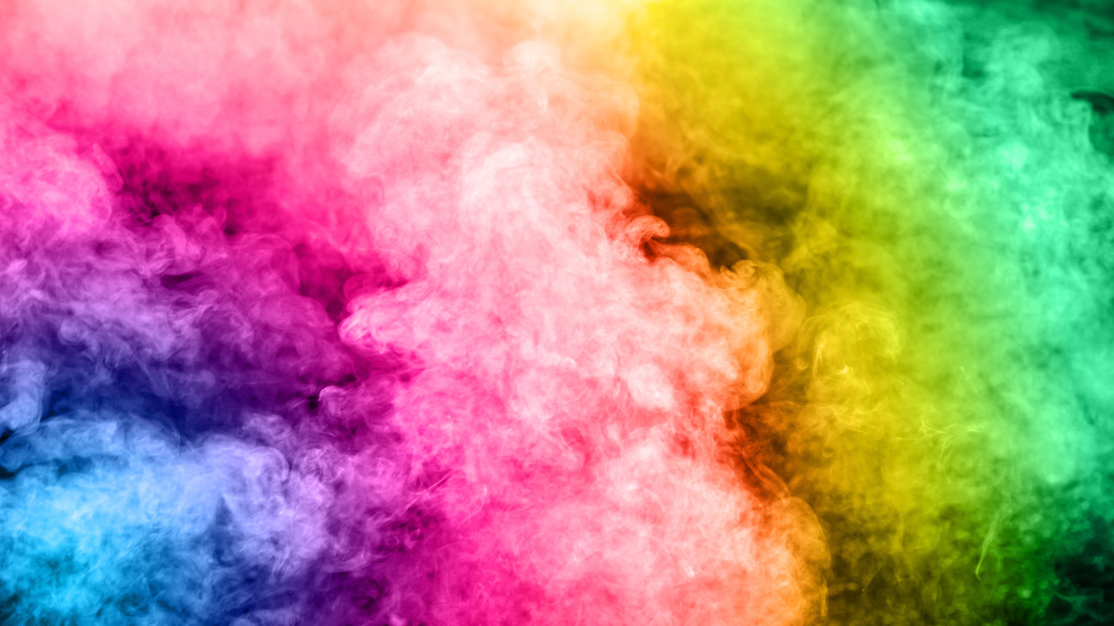 Wallpaper Colorful smoke, rainbow colors 5120x2880 UHD 5K Picture, Image