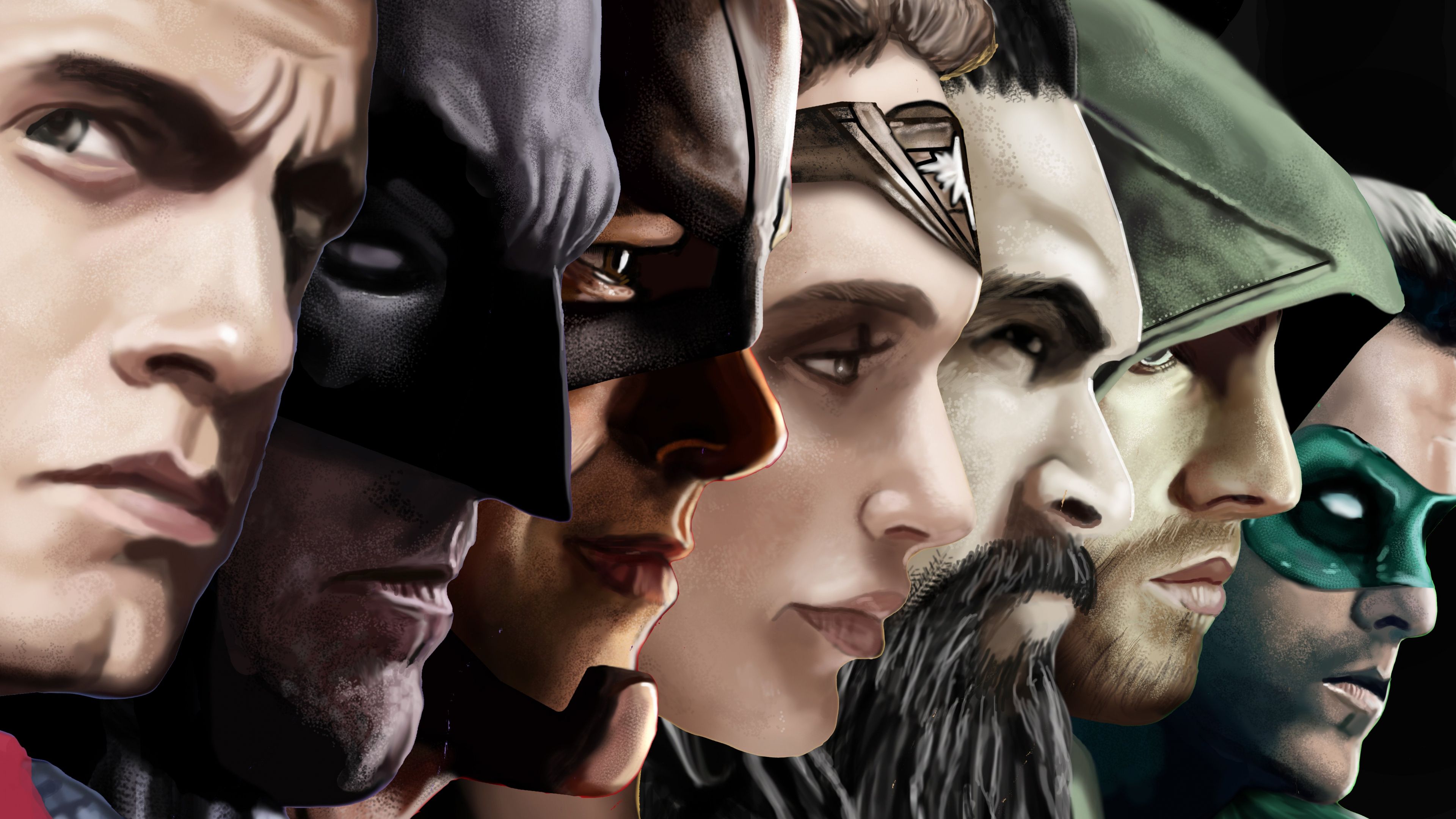 Desktop Wallpaper Justice League Superheroes Artwork, HD Image, Picture, Background, Uhruid