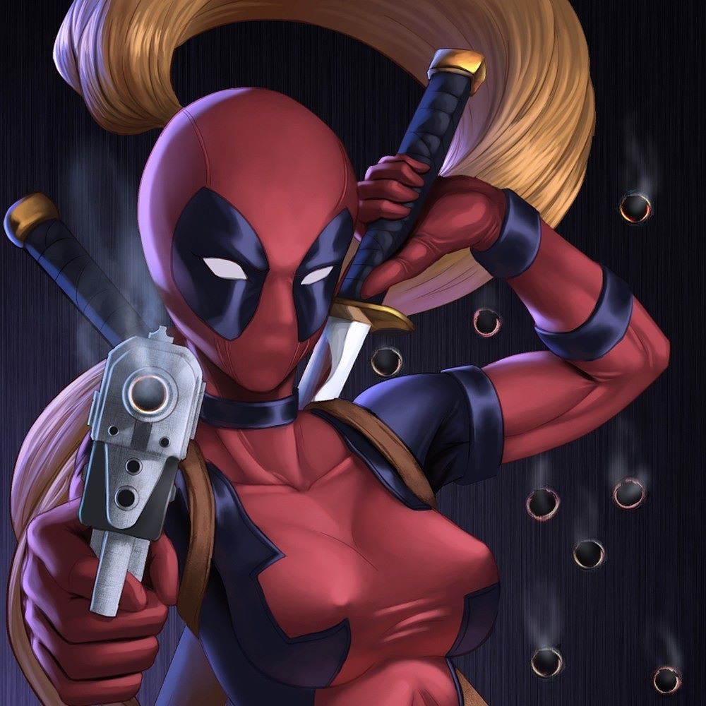 Essa Lady Deadpool merece ser impressa e pendurada na parede! Sabe quem criou essa imagem? Nos conte aqui para darmos os devidos créditos! #TimelineAcessivel