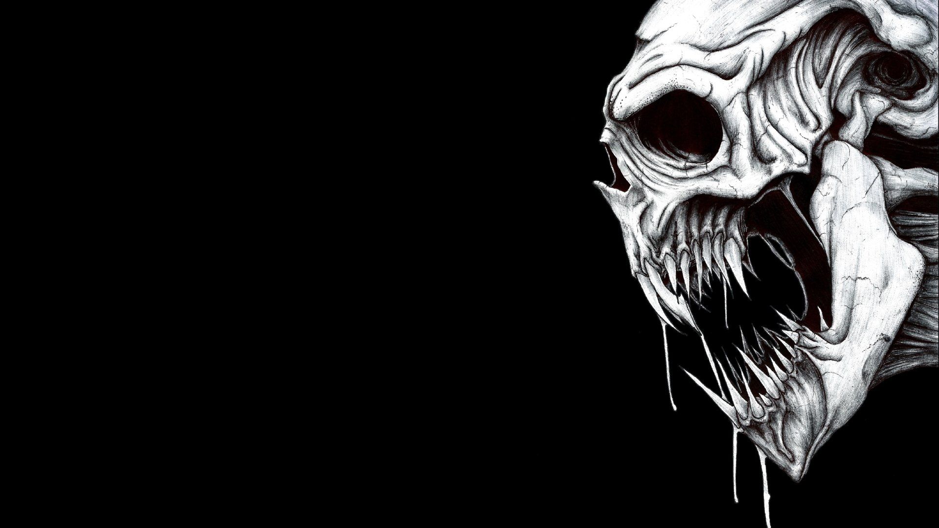 Download Dark Skull 4k Ultra HD Wallpaper