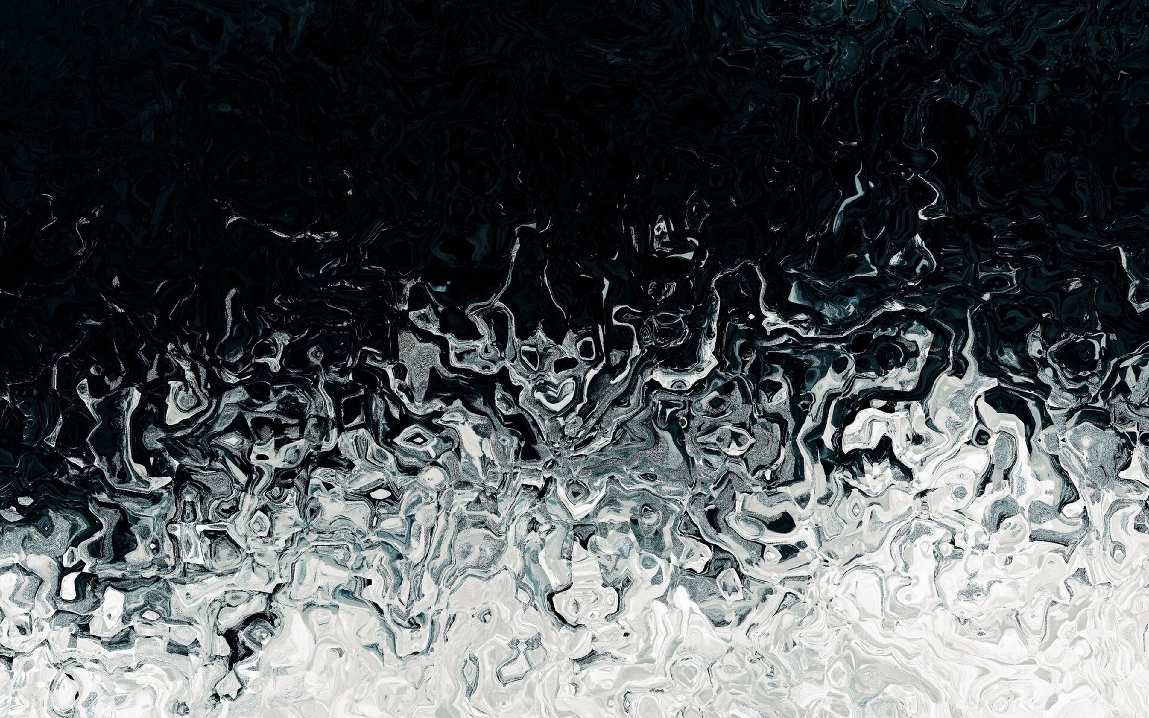 Download wallpaper 3840x2400 stains, liquid, abstraction, black, white 4k ultra HD 16:10 HD background