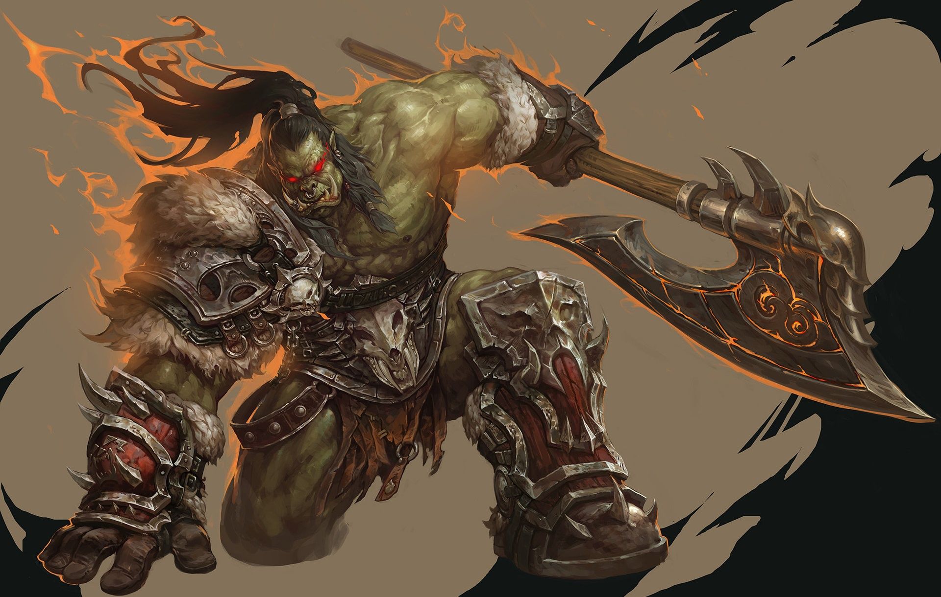 World of Warcraft, Grom Hellscream, Warrior, Orc wallpaper